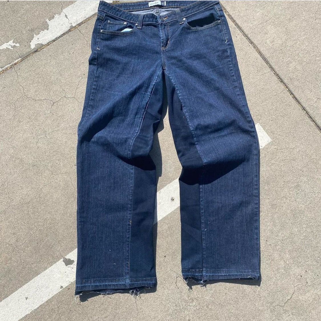 Anchor Blue × Japanese Brand × Vintage Anchor blue navy custom flared pants Size US 35 - 1 Thumbnail