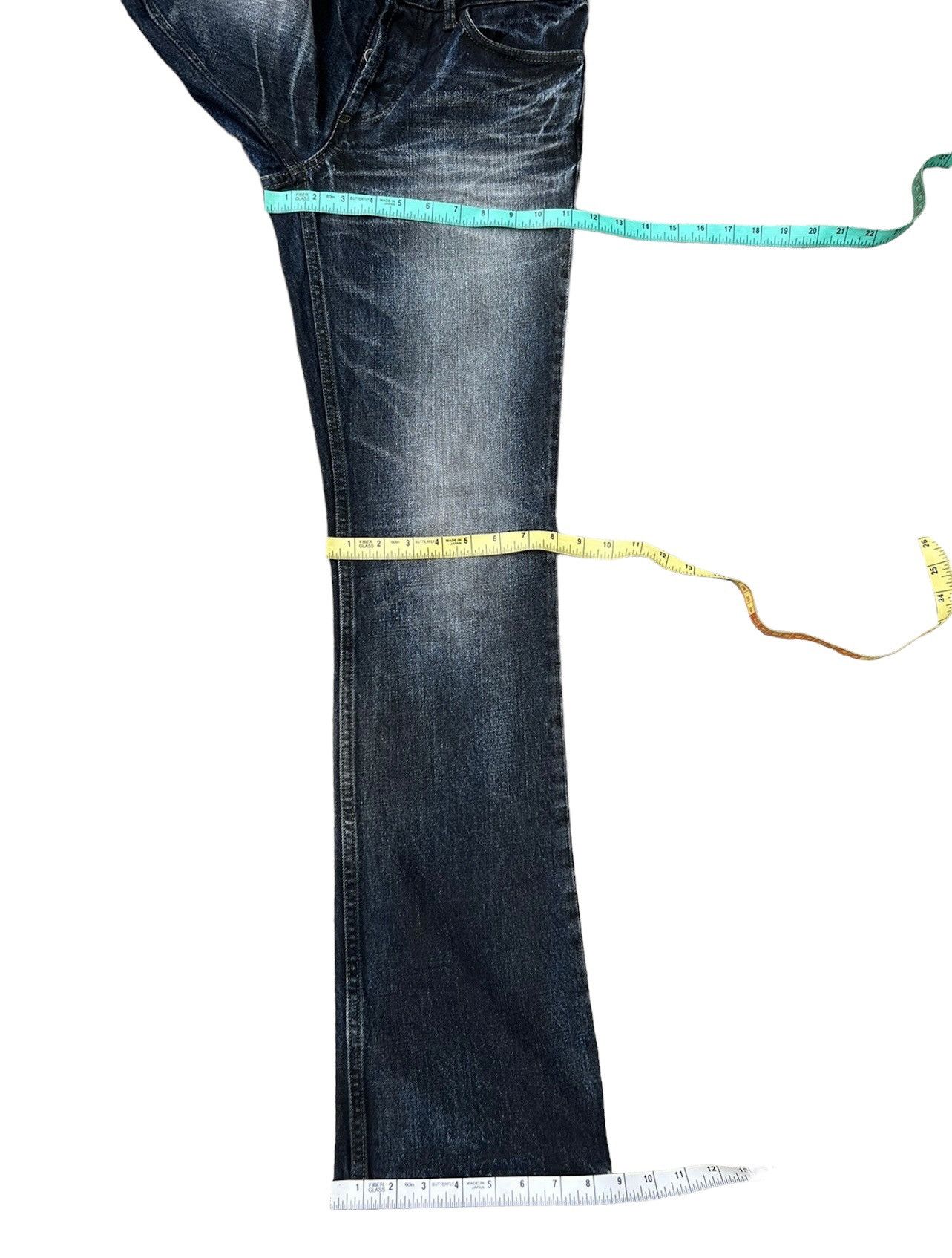 Shellac Shellac Shade Japan Waxed Denim Flare Jeans Size US 30 / EU 46 - 4 Thumbnail