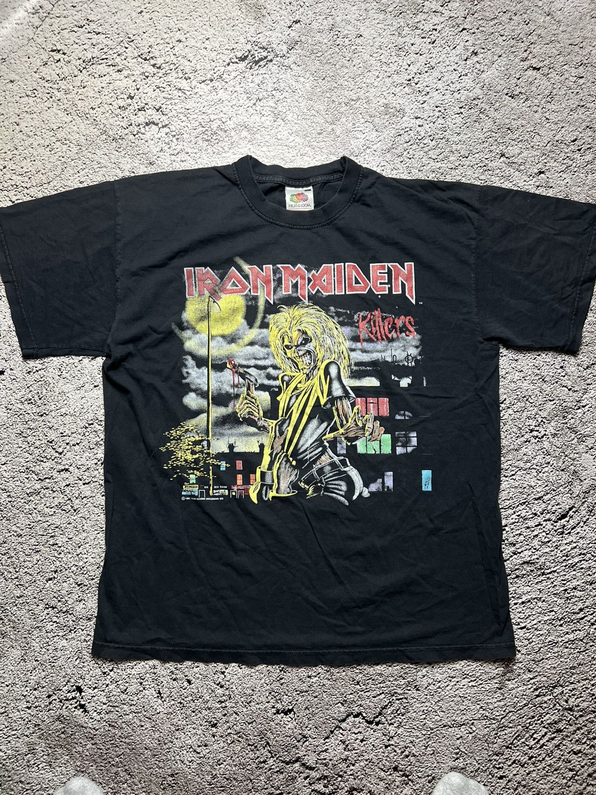 Fruit Of The Loom Iron maiden hodlings LTD Killers 1981 big logo tee Size US L / EU 52-54 / 3 - 1 Thumbnail