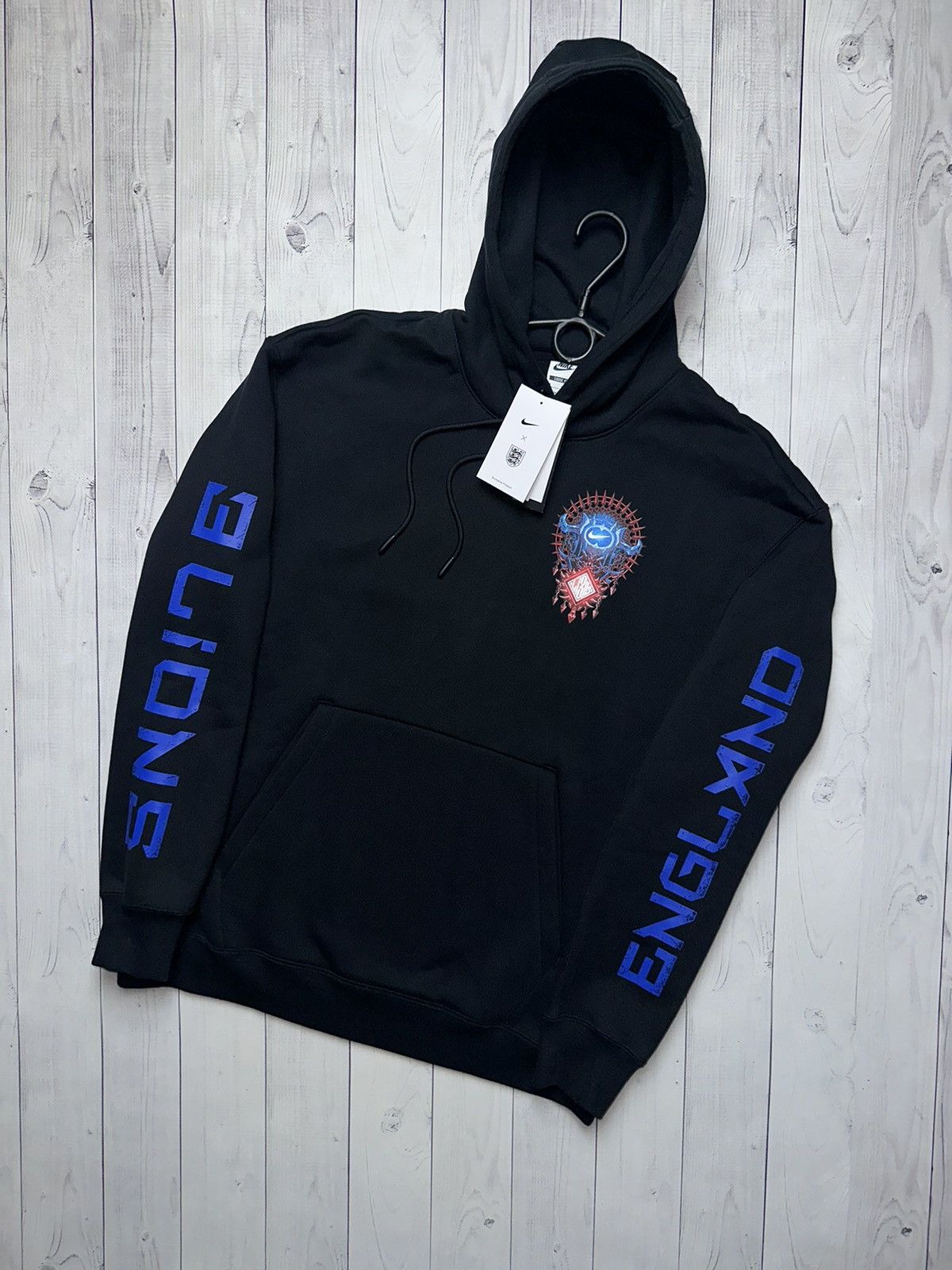 Nike Nike England soccer hoodie big logo 3 Lions rare size S,M Size US M / EU 48-50 / 2 - 2 Thumbnail
