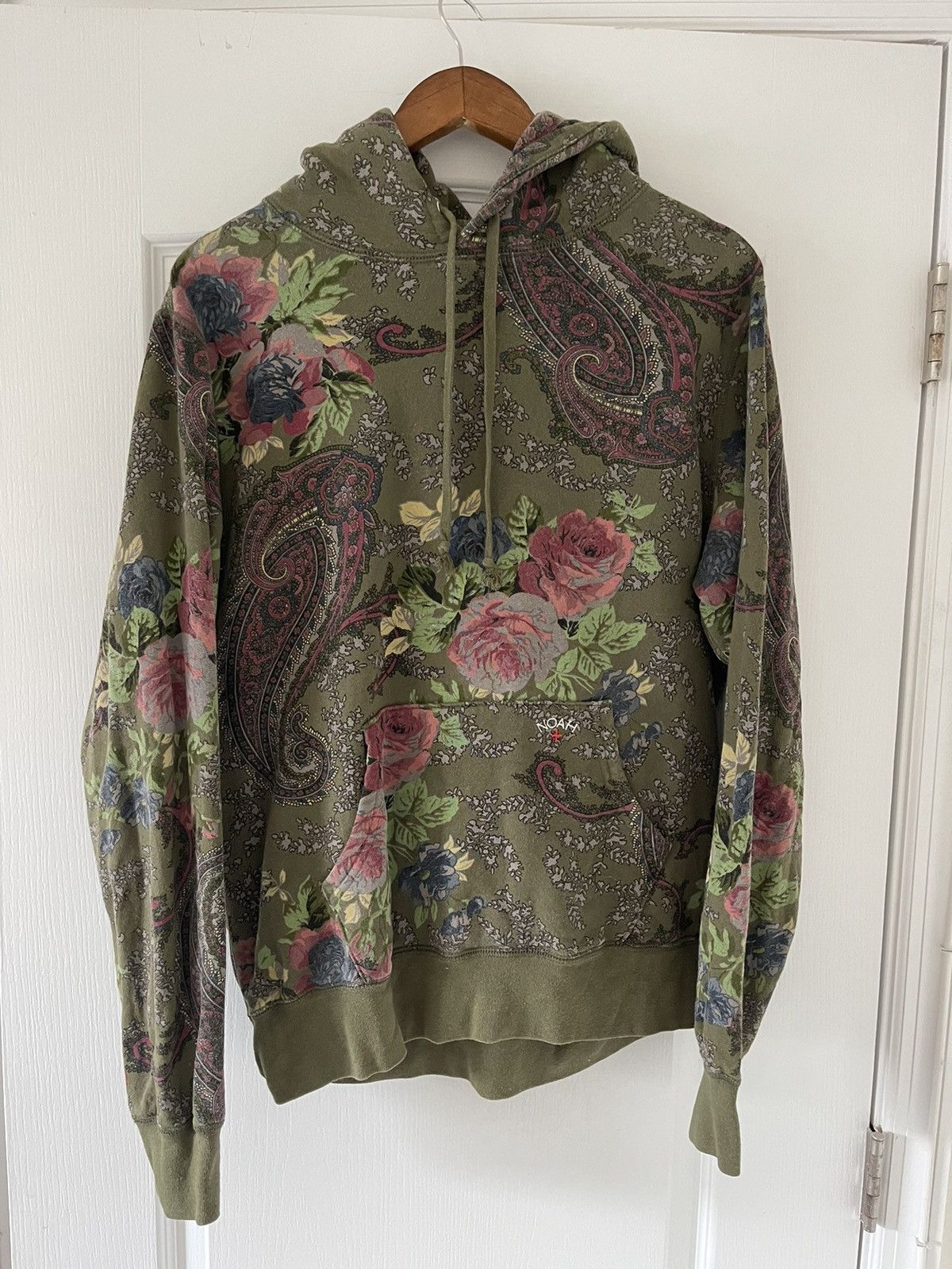 Noah Green Floral Paisley Hoodie | Grailed