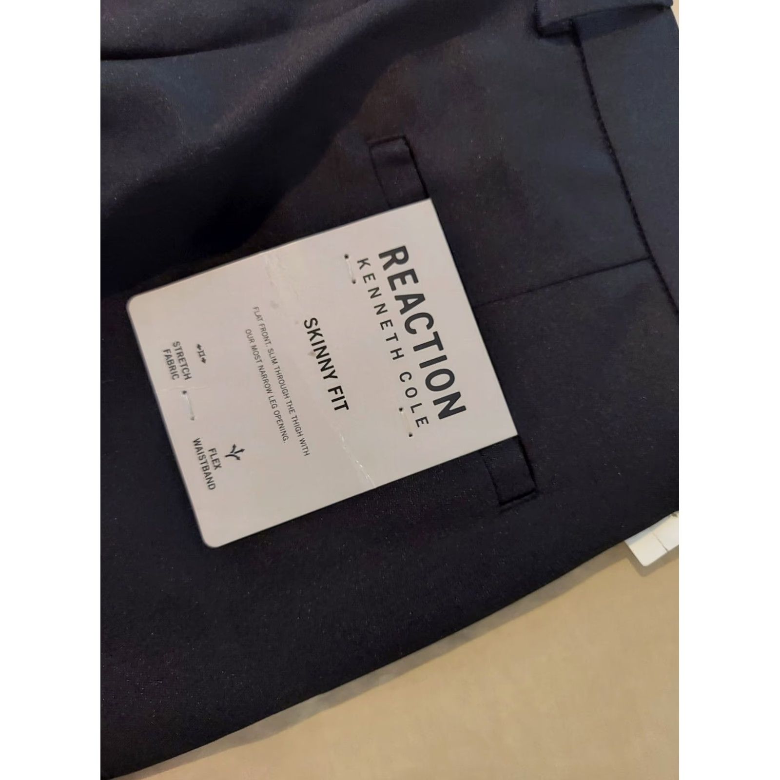 Kenneth Cole Kenneth Cole Dress Pants Mens 33x30 Black Slack Chino Khaki 33 30 Dress Pants Mens Black Kenneth Cole Pants Size US 33 - 2 Thumbnail