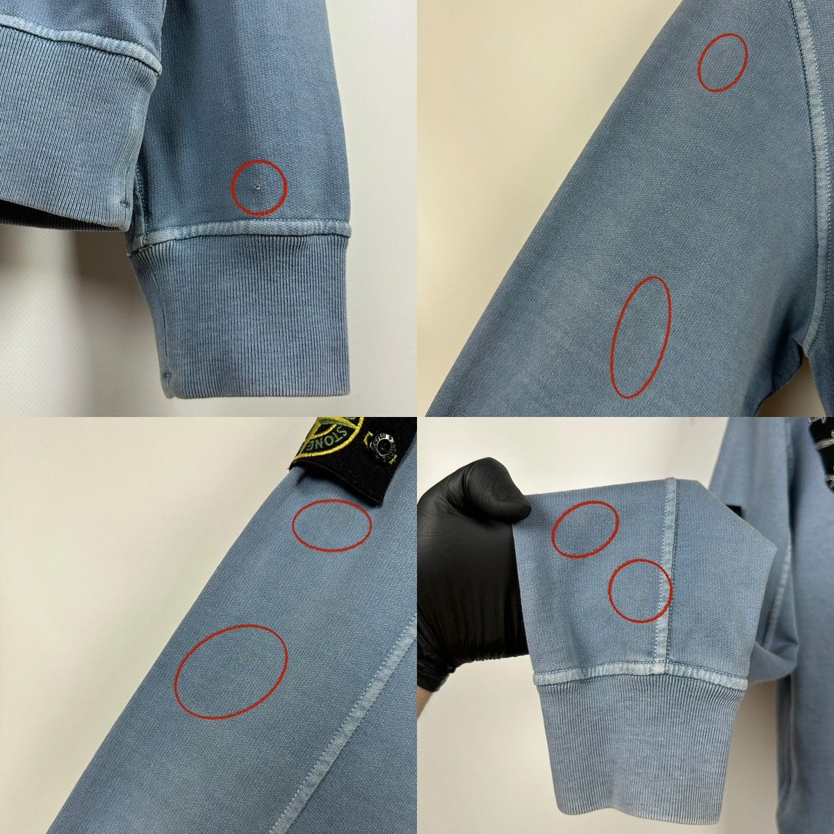 Stone Island Stone Island Custom Garment Dyed Blue Sweatshirt Size US L / EU 52-54 / 3 - 23 Thumbnail
