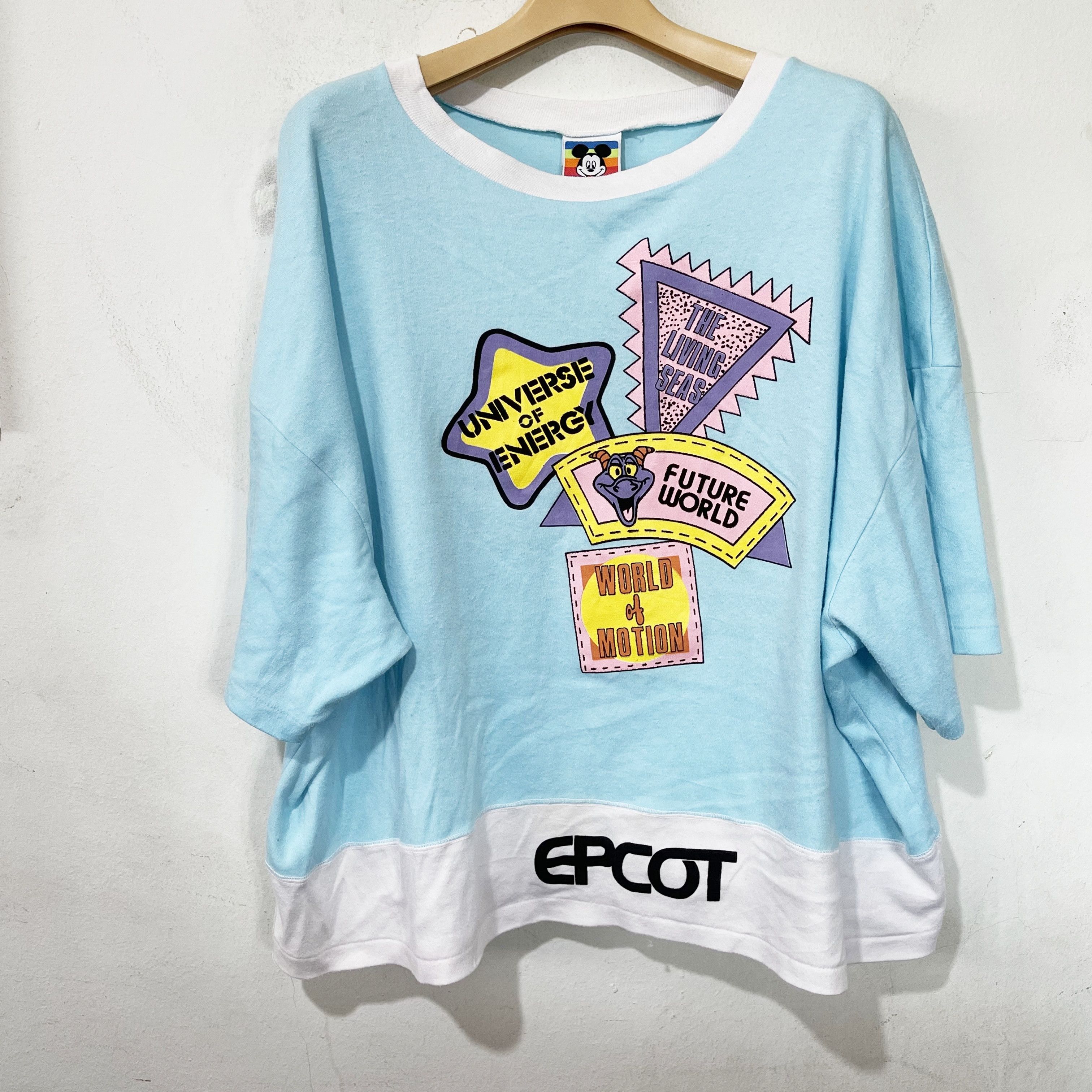 Disney Vintage 90s EPCOT Cropped Top Size XL / US 12-14 / IT 48-50 - 1 Thumbnail