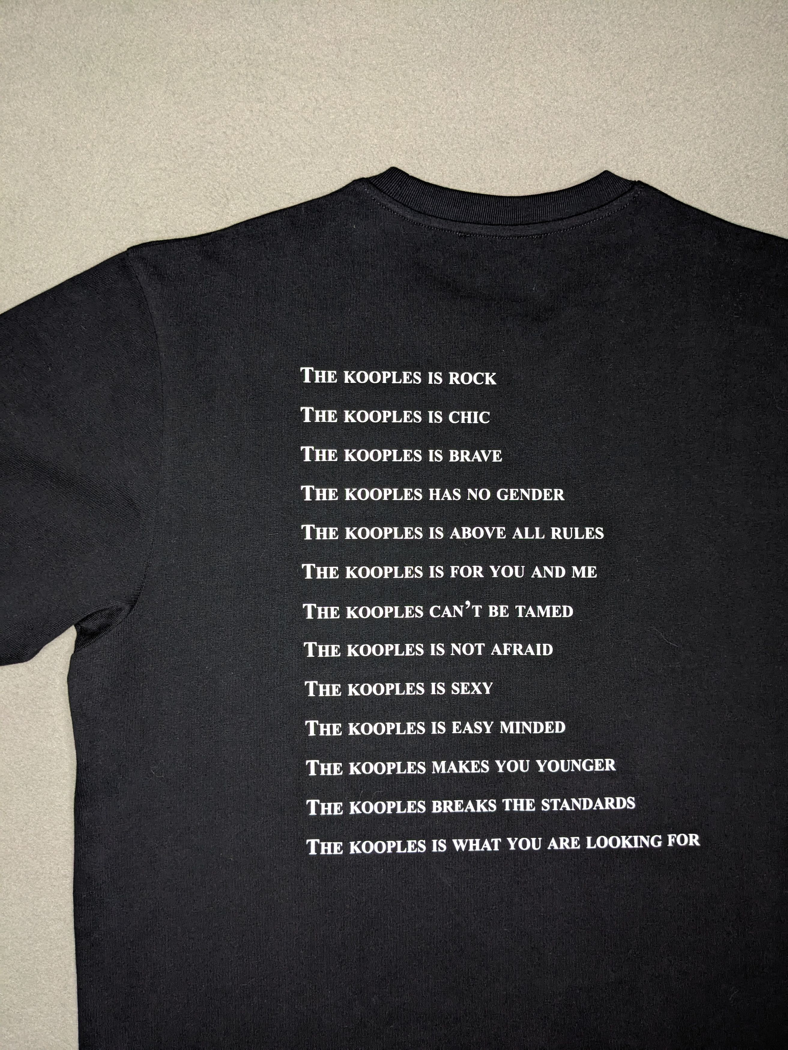 The Kooples The Kooples Paris What Is Shirt Large Graphic Tee Black NWOT Size US L / EU 52-54 / 3 - 4 Thumbnail