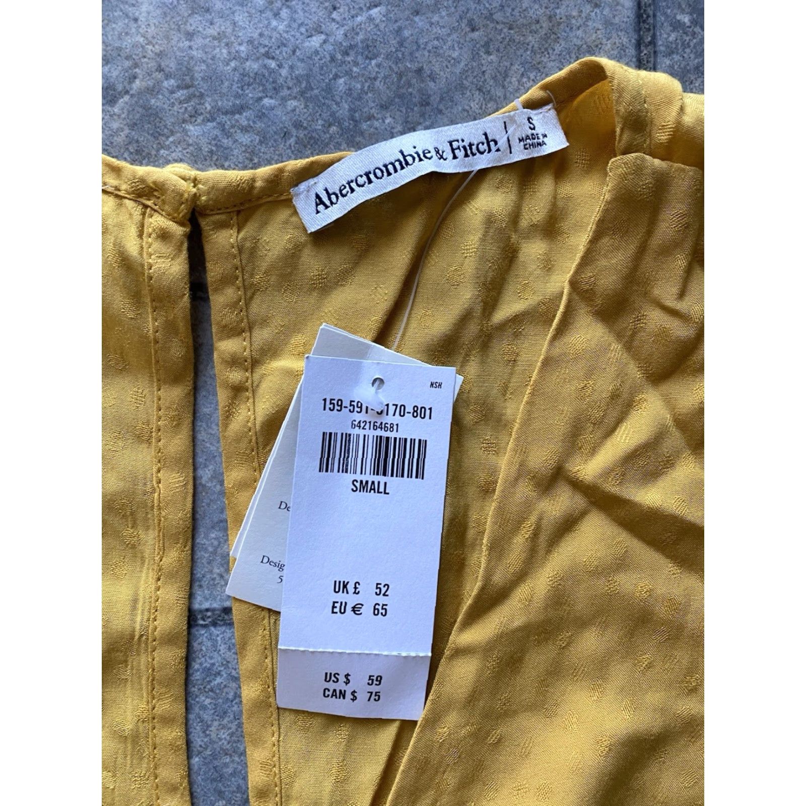Abercrombie & Fitch Abercrombie & Fitch Women's Yellow Sleeveless Dress Top S Dress Sleeveless Women Small/Yellow See Photos Size S / US 4 / IT 40 - 6 Thumbnail