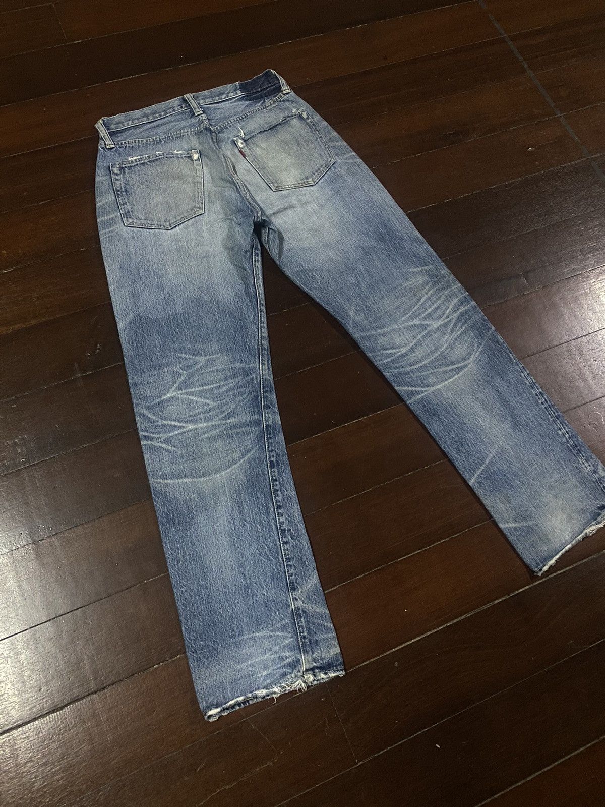 Warehouse FIRE 🔥 VINTAGE SUGAR CANES DISTRESSED NICE FADED Size US 31 - 10 Thumbnail