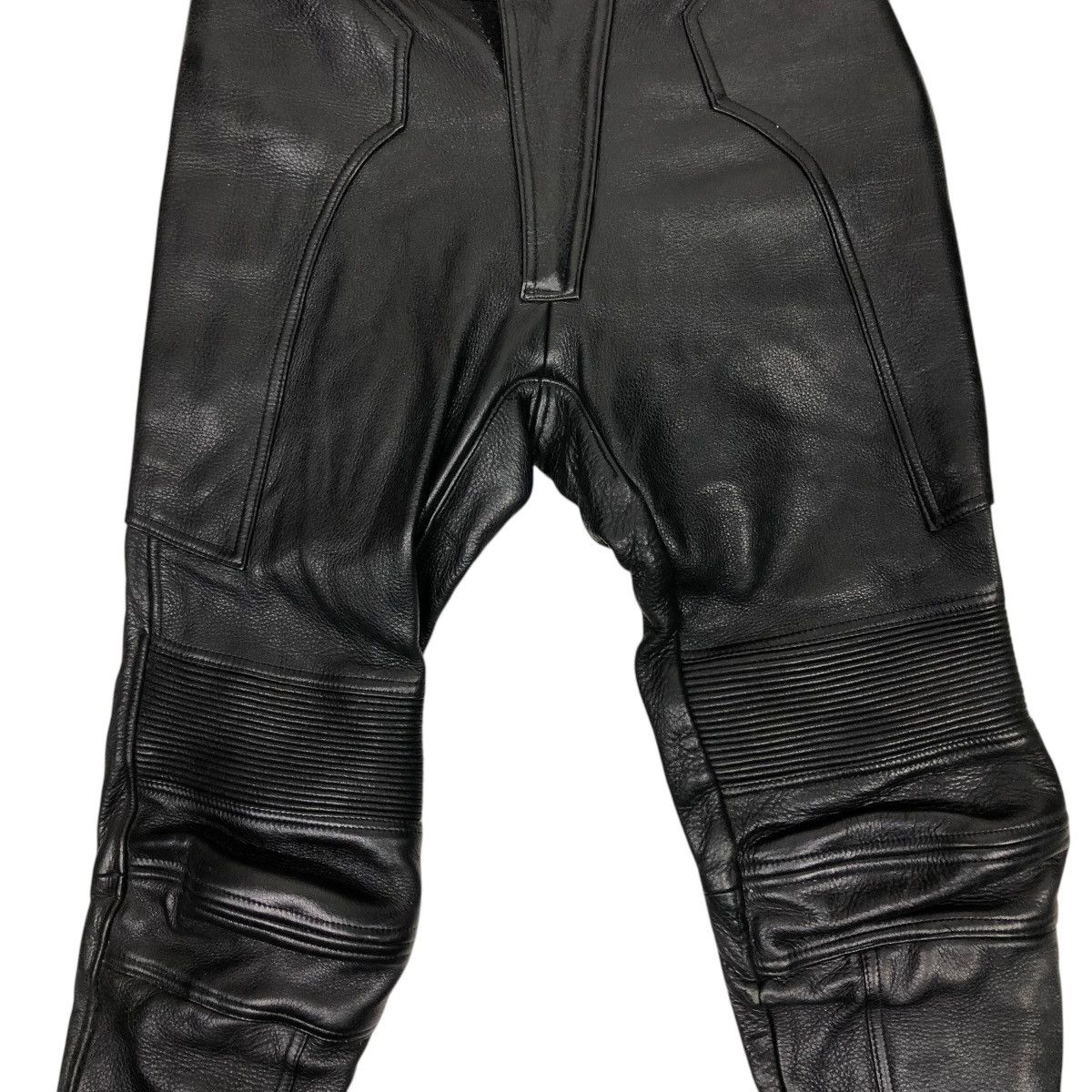 Genuine Leather 🔥VINTAGE GENUINE LEATHER BIKER PANTS HIVE ISSEY MIYAKE Size US 28 / EU 44 - 7 Thumbnail