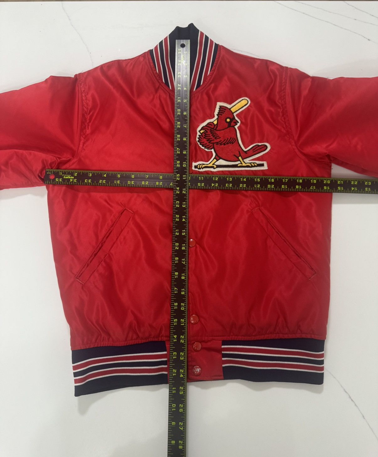 Starter Vintage 90s St. Louis Cardinals Satin Starter Jacket 🔥 Size US S / EU 44-46 / 1 - 4 Thumbnail