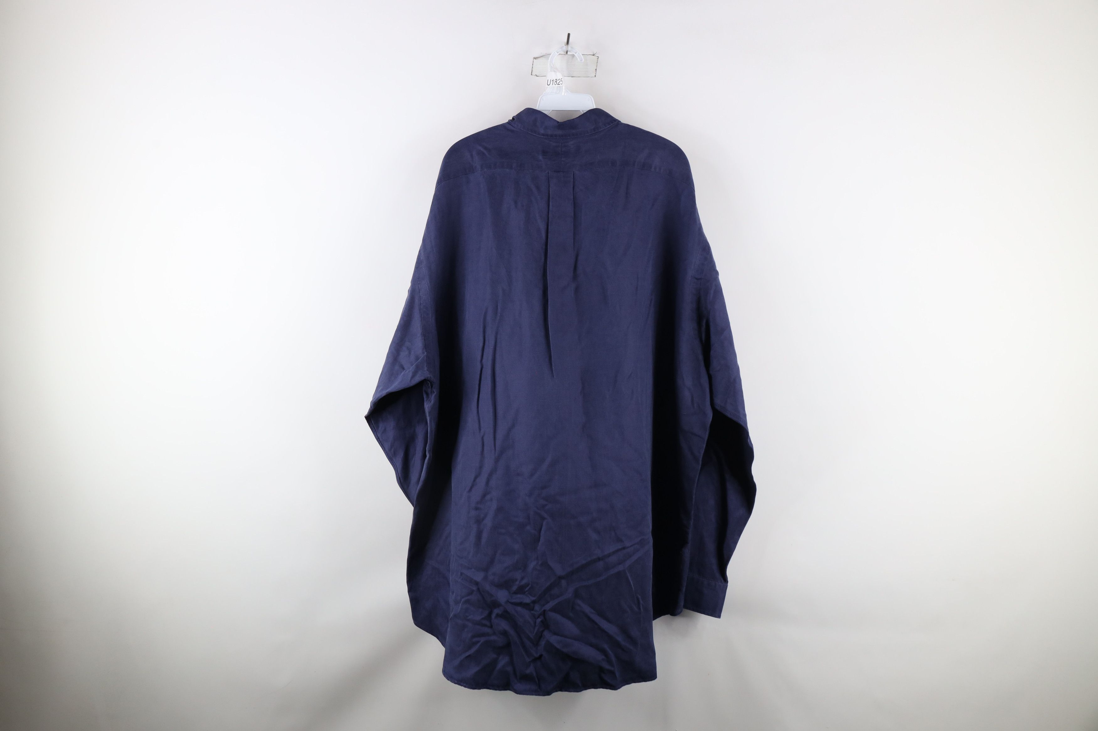 Ralph Lauren × Vintage Vintage 90s Ralph Lauren Linen Collared Button Down Shirt Size US XXL / EU 58 / 5 - 8 Thumbnail