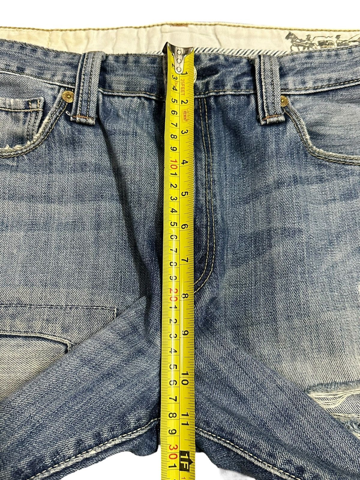 Levi's Vintage 90s Levis Faded Wash Distressed Style Loose Jeans Size US 35 - 15 Thumbnail
