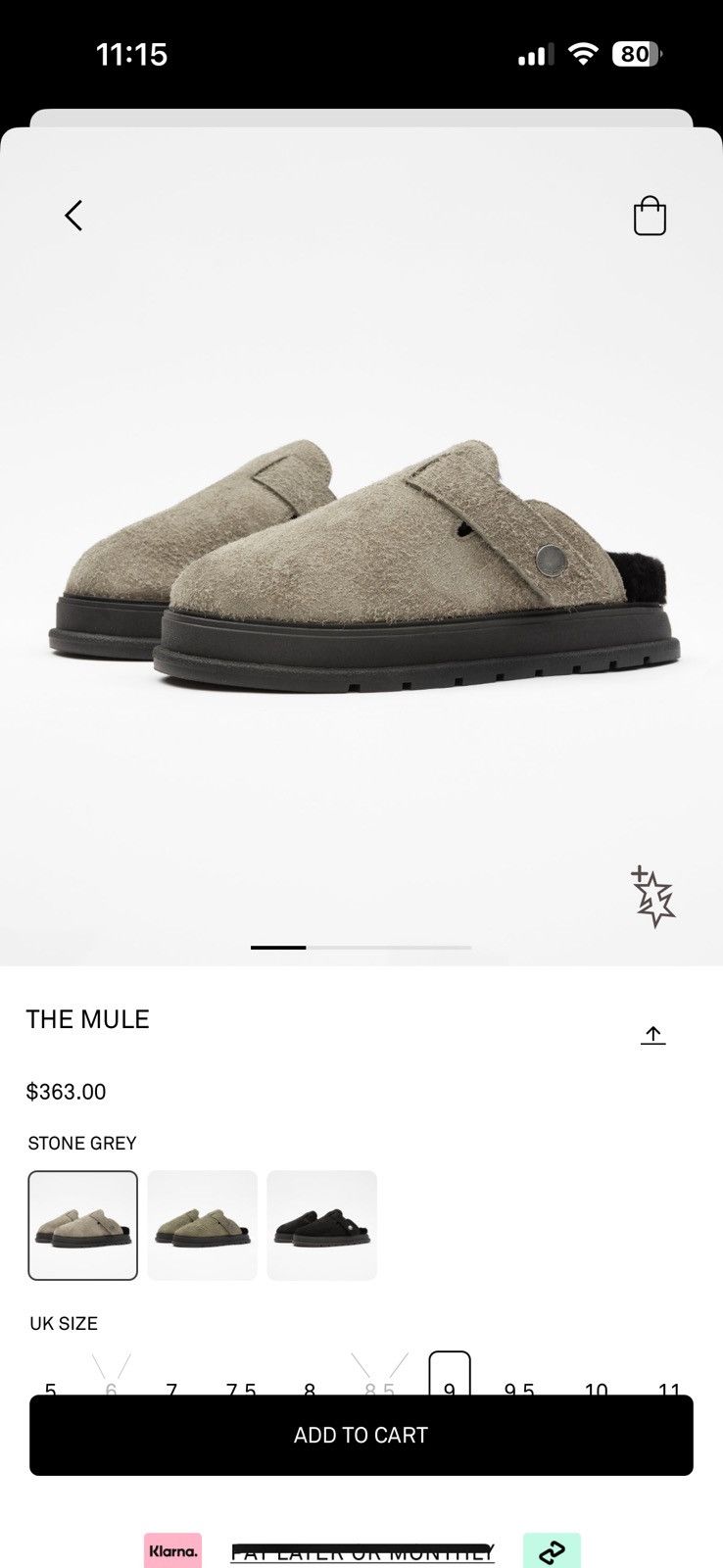 Cole Buxton Cole Buxton Mule Stone Gray Size US 10 / EU 43 - 1 Thumbnail