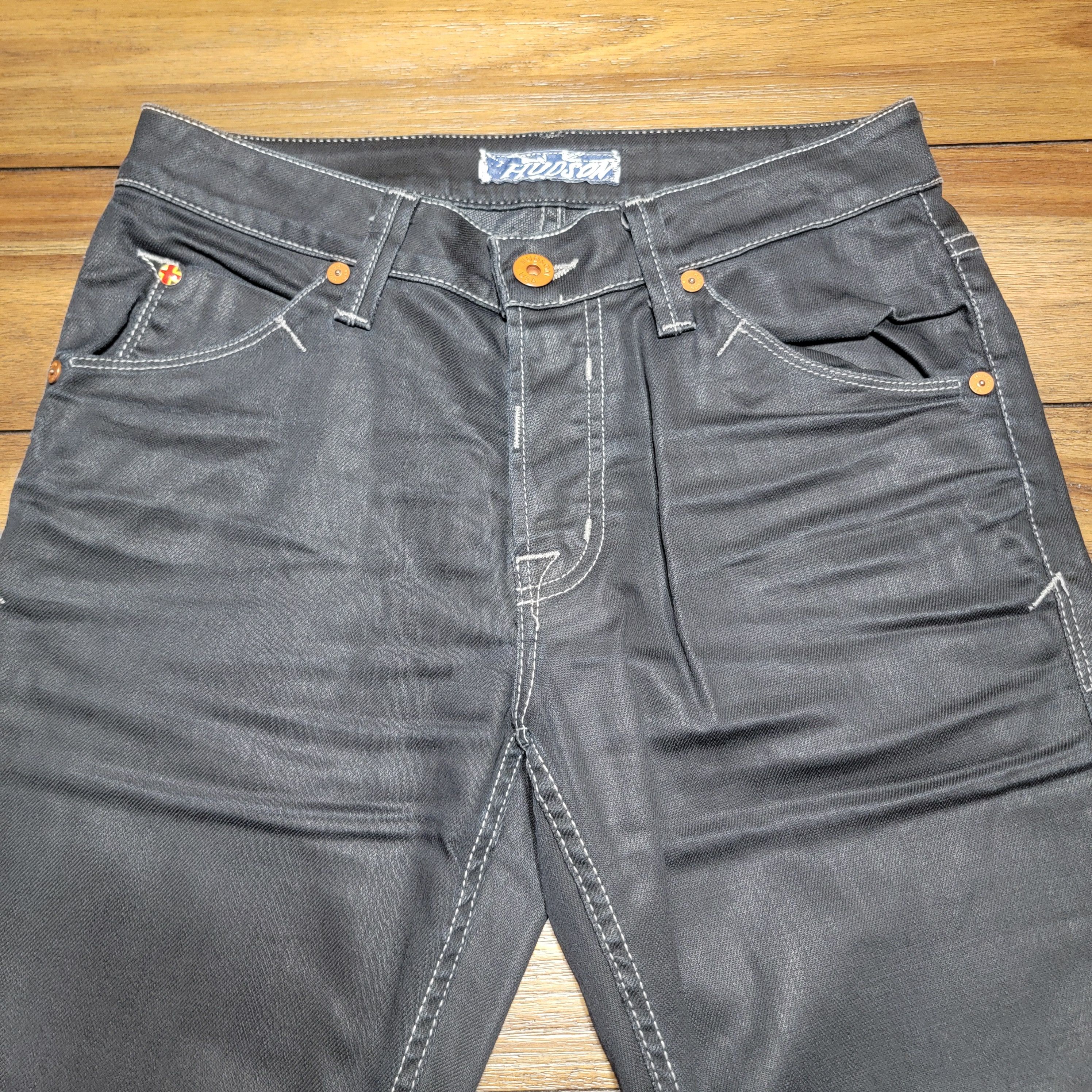 Hudson Hudson Black Denim Jeans w/ Button Fly - Size 32 Size 32" / US 10 / IT 46 - 2 Thumbnail