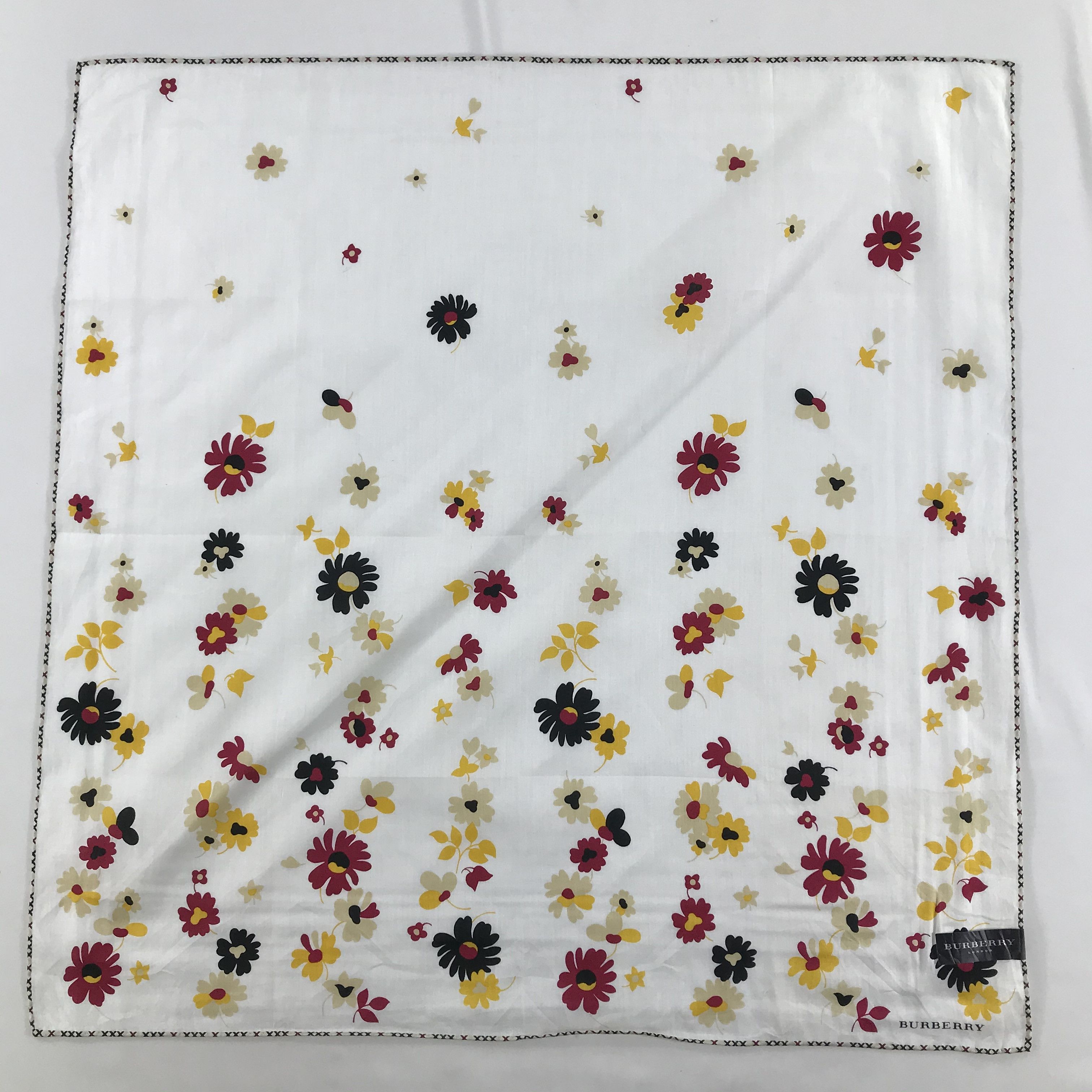 Burberry × Vintage Burberry Bandana / Handkerchief / Neckerchief - S1236 Size ONE SIZE - 1 Thumbnail