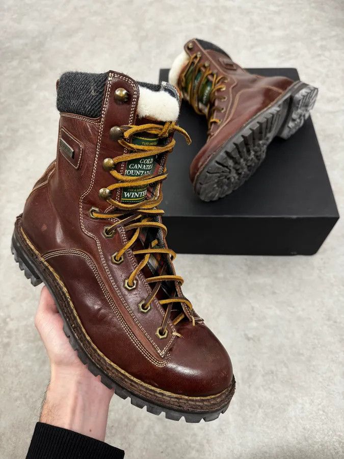 AW1995 Dsquared2 Brown Canadian Leather Boots