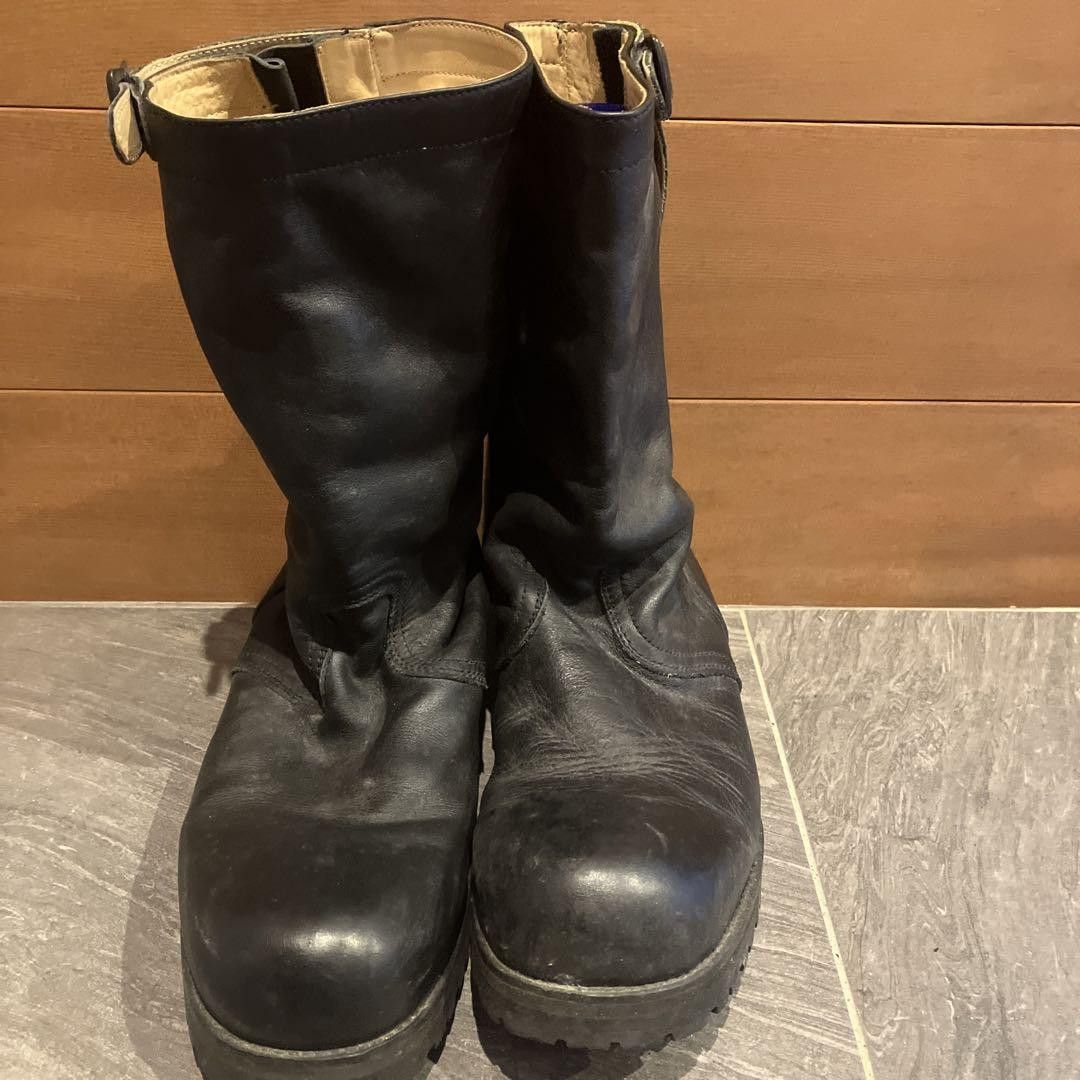 image of Number N Ine Number (N)Ine Engineer Leather Boots Black 26 Cm, Men's (Size 8)