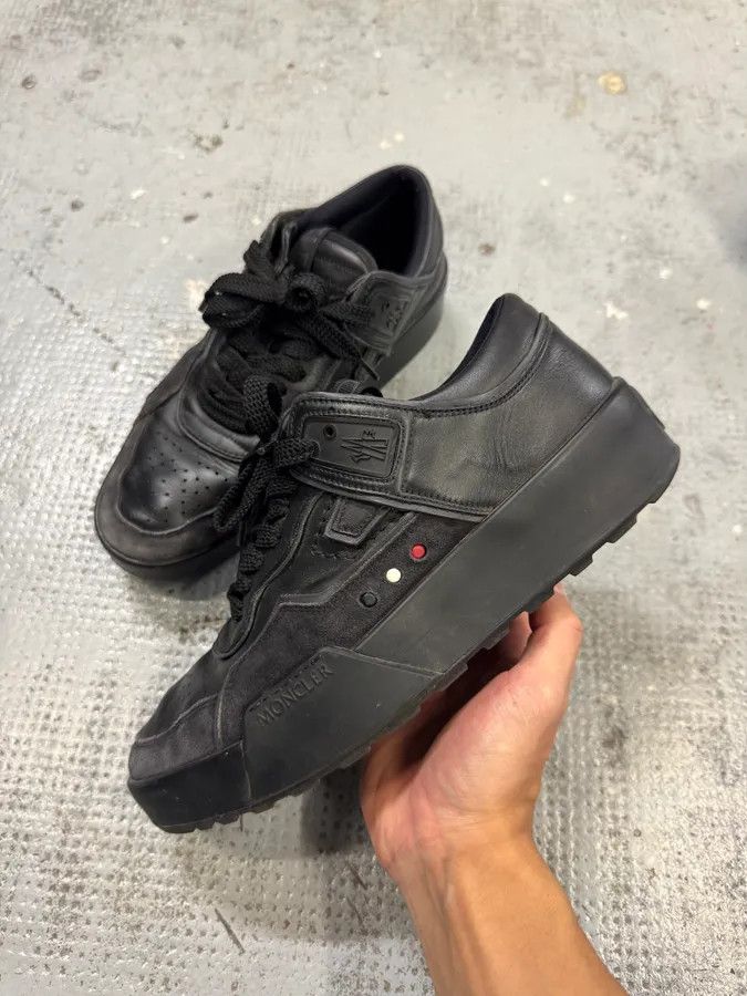 Moncler 2000s Moncler Black Trainers Low Sneakers Size US 7.5 / EU 40-41 - 3 Thumbnail