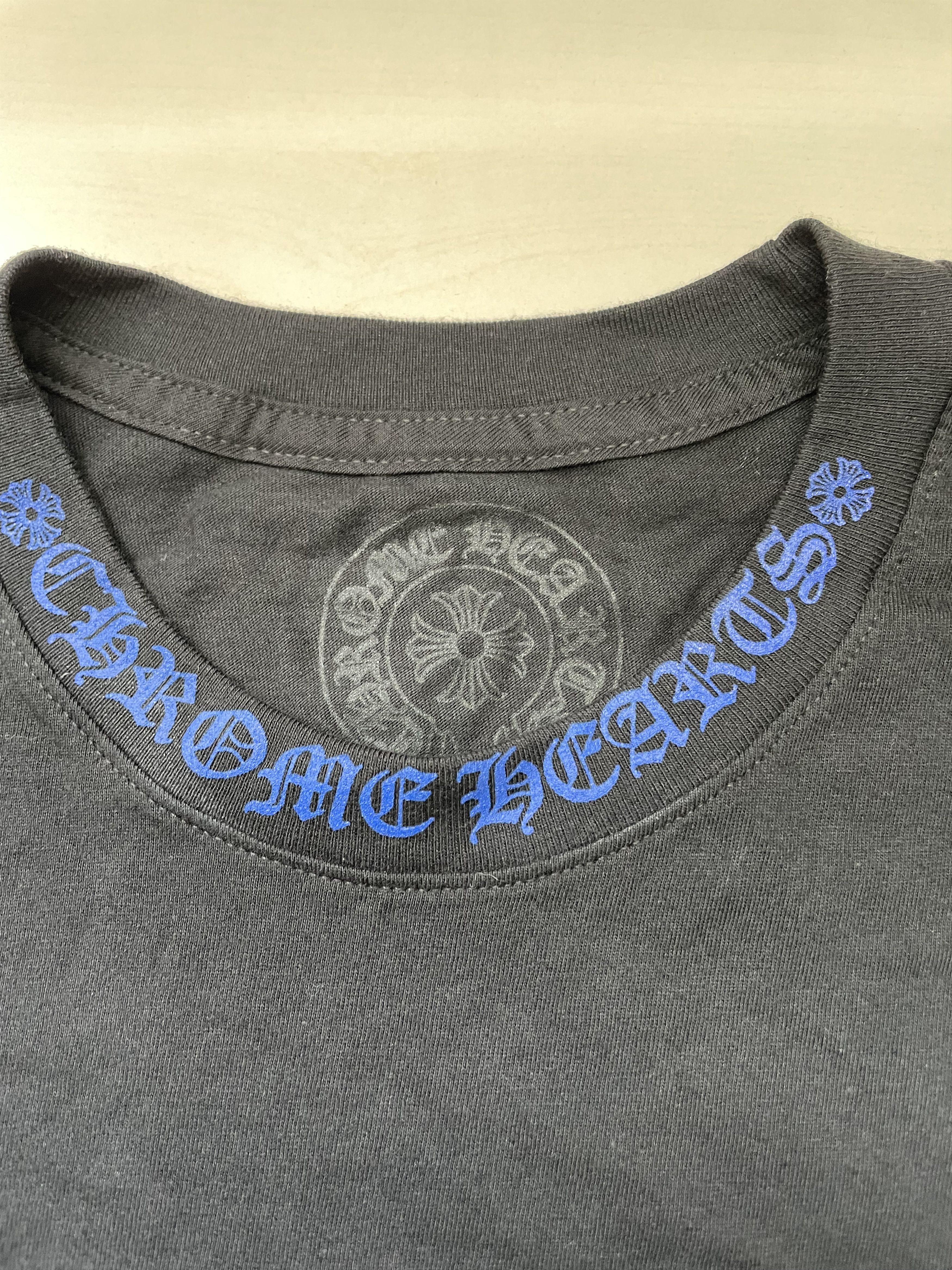 Chrome Hearts Chrome Hearts Neck Logo Black Short Sleeve T-Shirt Size M / US 6-8 / IT 42-44 - 4 Thumbnail