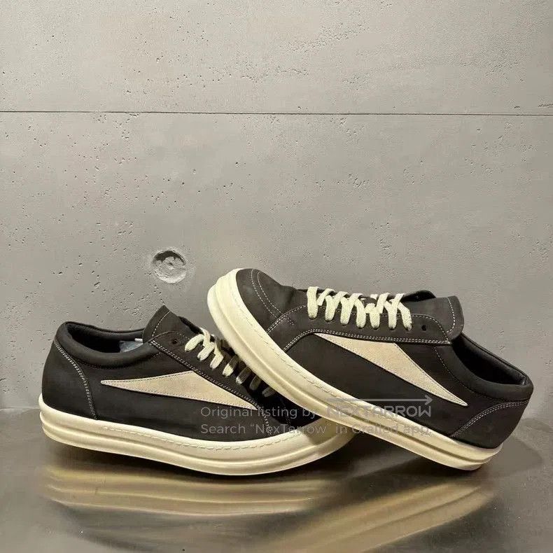 Rick Owens Rick Owens Ro vans Matte Leather Sneakers. Size US 10 / EU 43 - 3 Thumbnail