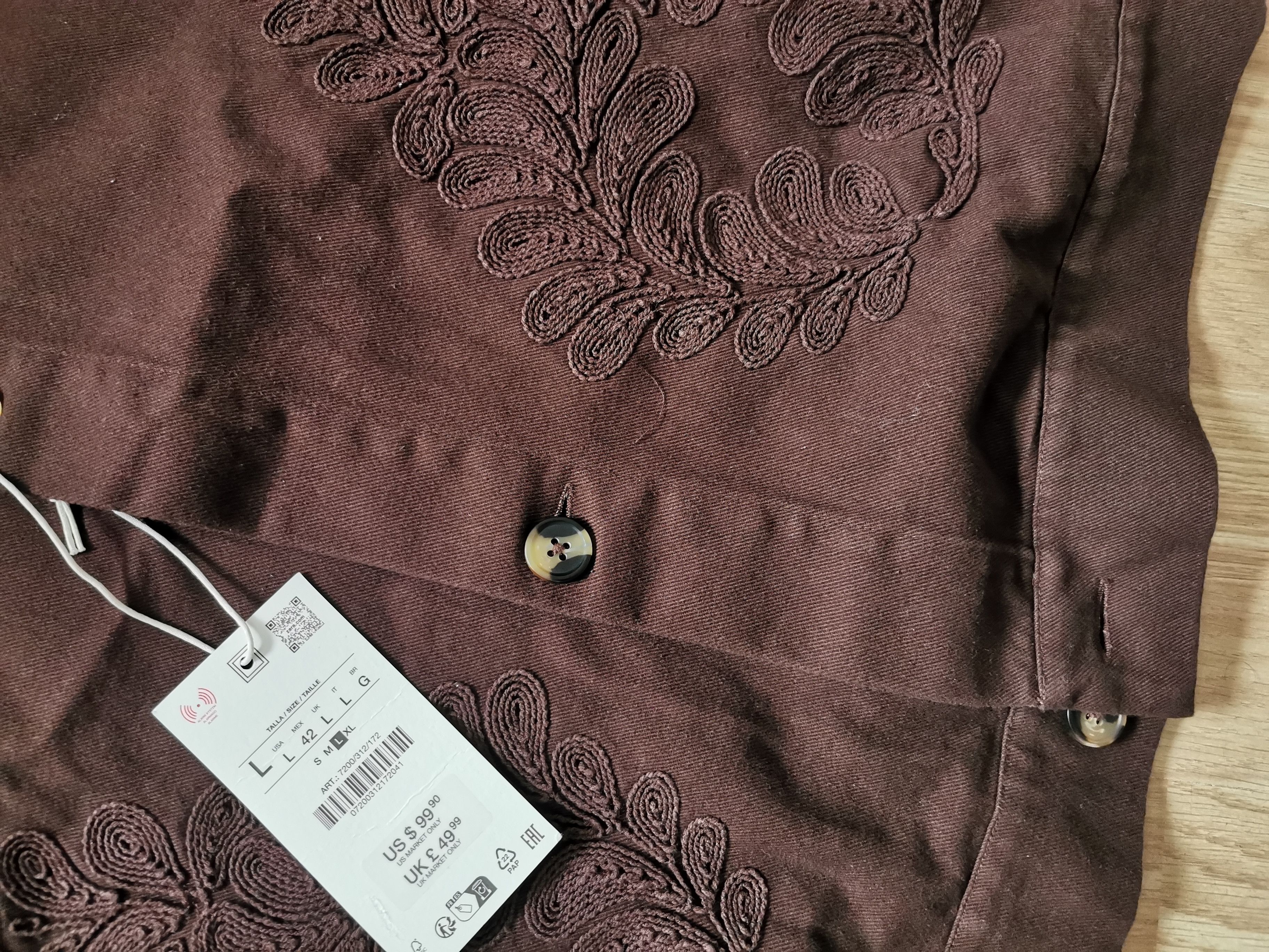 Zara Zara relaxed shirt size L, side hip pockets Size US L / EU 52-54 / 3 - 5 Thumbnail