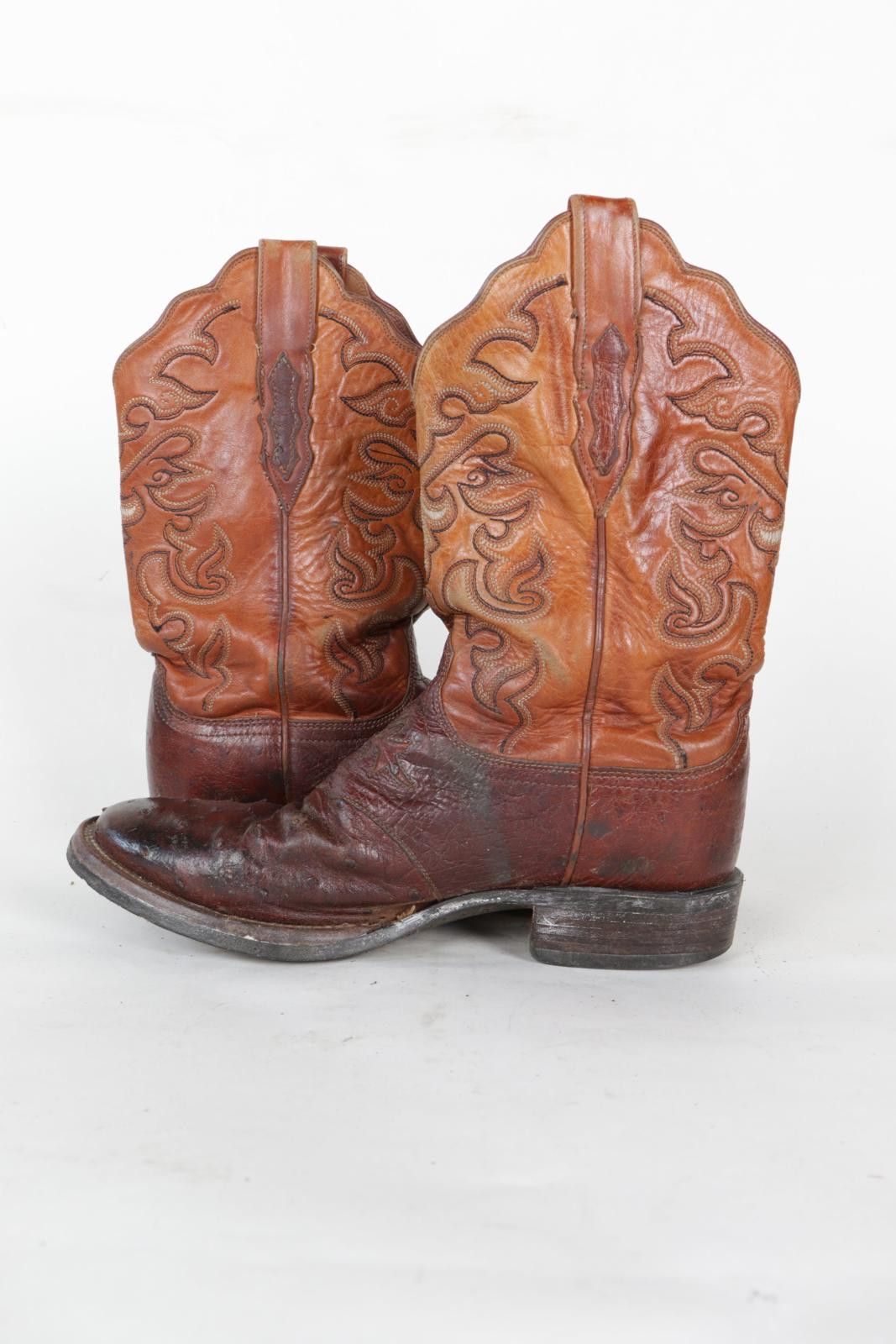 Lucchese 90's Lucchese Western Ostrich Quill Cowboy Boot Size ONE SIZE - 5 Thumbnail