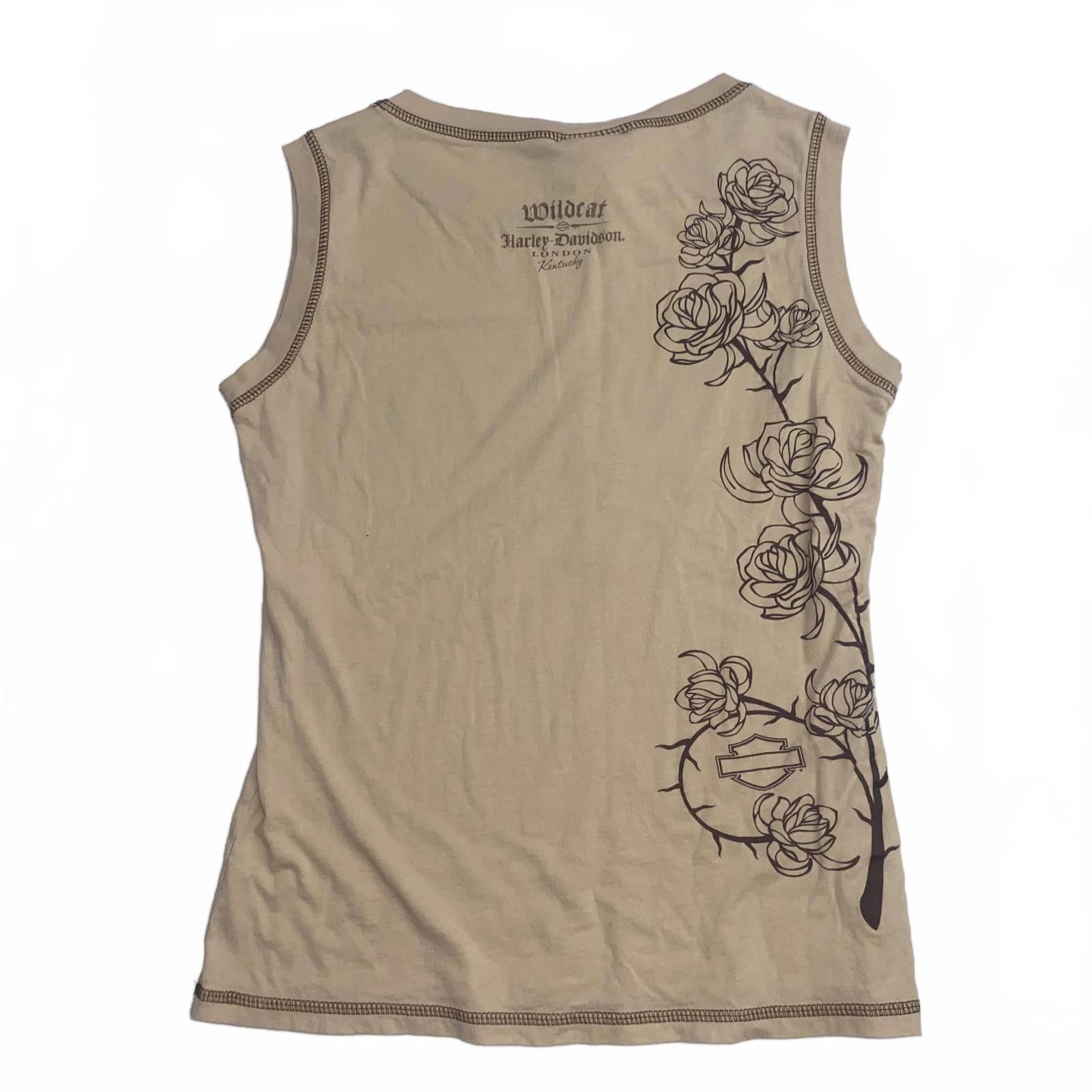 Harley Davidson Y2k Harley Davidson Tan Graphic Tank Top L Size L / US 10 / IT 46 - 2 Thumbnail