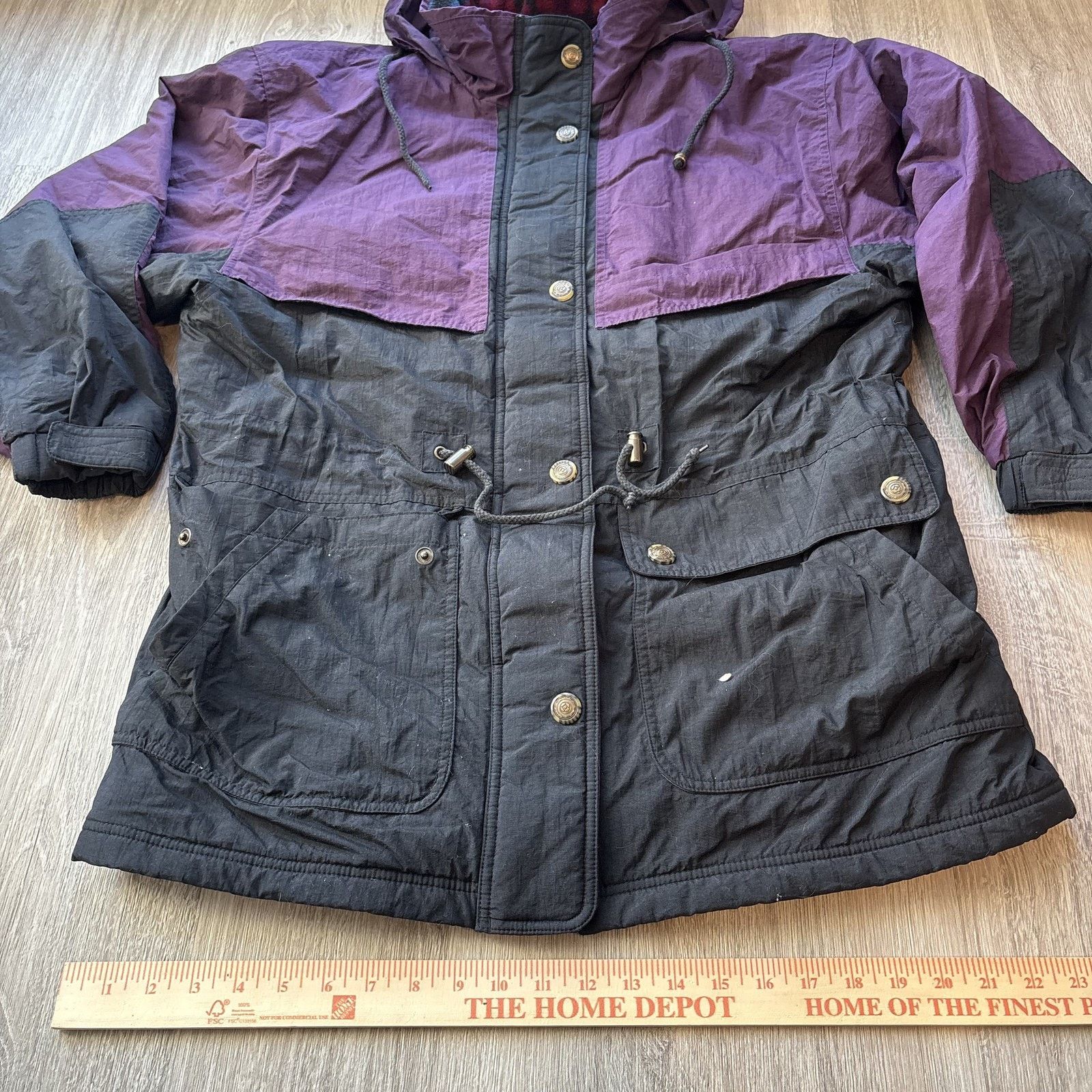 Pacific Trail Pacific Trail Womens Vintage 90s Ski Jacket Purple Black Size L / US 10 / IT 46 - 5 Thumbnail