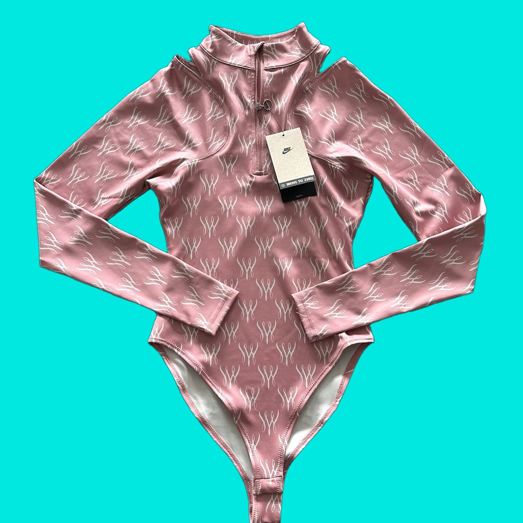Nike Nike Serena Williams Design Crew Long Sleeve Bodysuit Womens XS Pink 196974818281 Activewear Designer Bodysuit Womens XS Pink Nike Shirts Size XS / US 0-2 / IT 36-38 - 1 Thumbnail