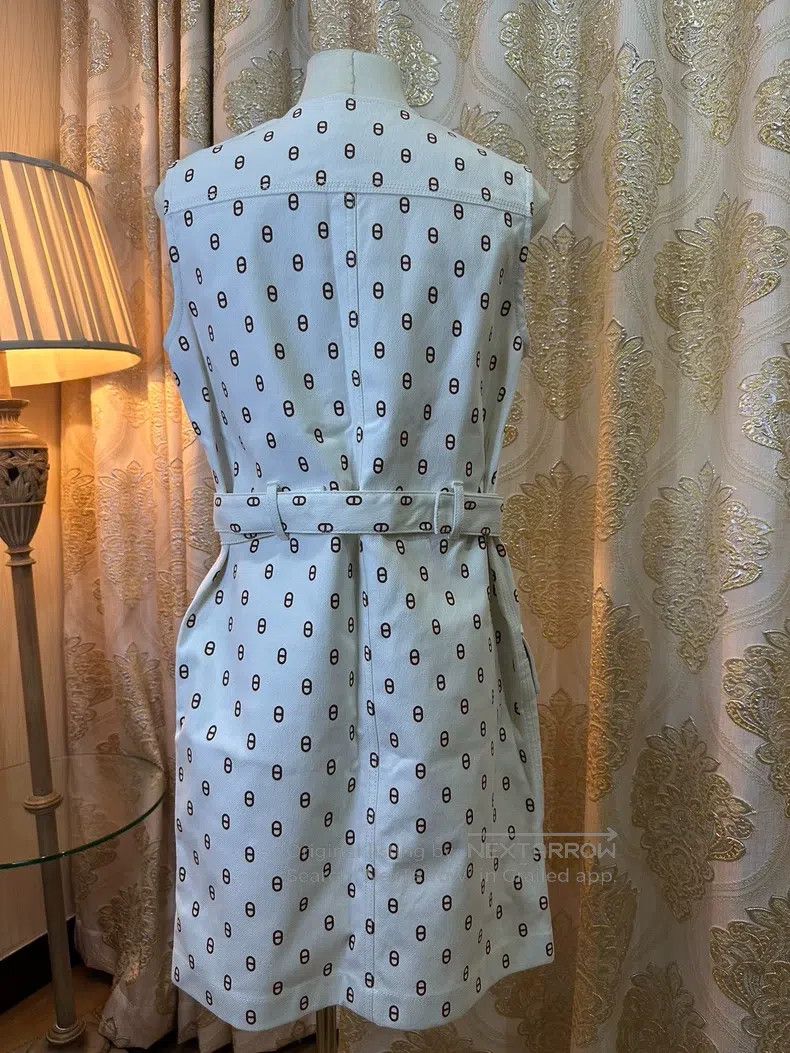 Hermes Hermes Pig Nose Patterned Dress Size XS / US 0-2 / IT 36-38 - 2 Thumbnail
