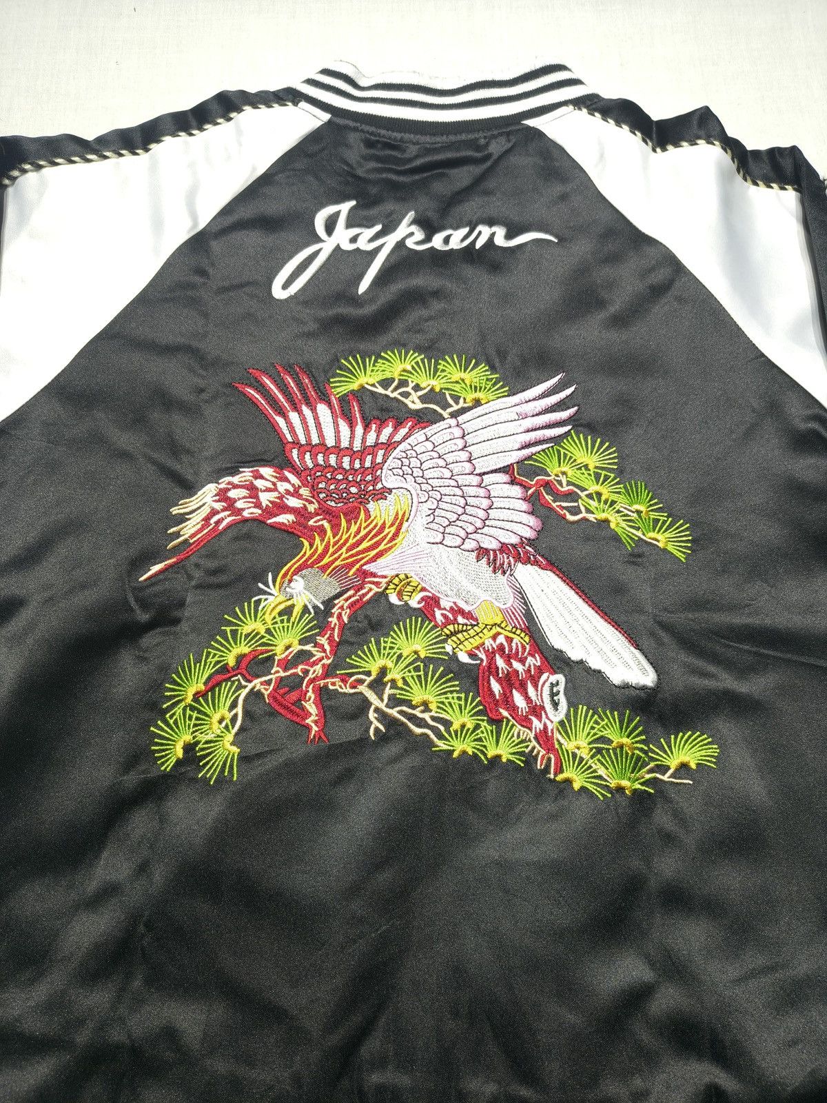 Japanese Brand Sukajan Japan phoenix Embroidery Satin Bomber Jacket(027) Size US S / EU 44-46 / 1 - 3 Thumbnail