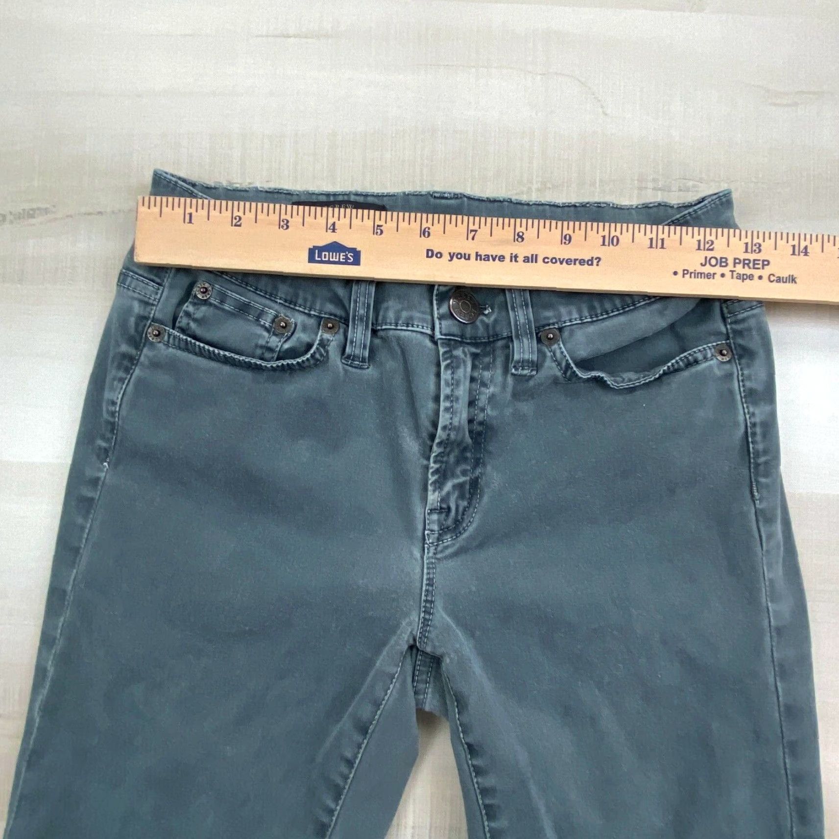 J.Crew J Crew Womens Skinny Jeans Green Toothpick Low Rise Stretch 27 Size 27" / US 4 / IT 40 - 7 Thumbnail