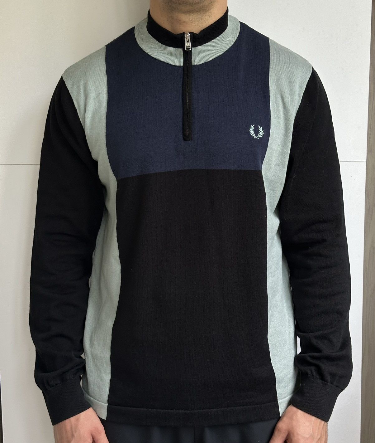 Fred Perry Fred Perry Sweater Pullover 1/4 Zip Long Sleeve Size 2XL Size US XXL / EU 58 / 5 - 1 Thumbnail