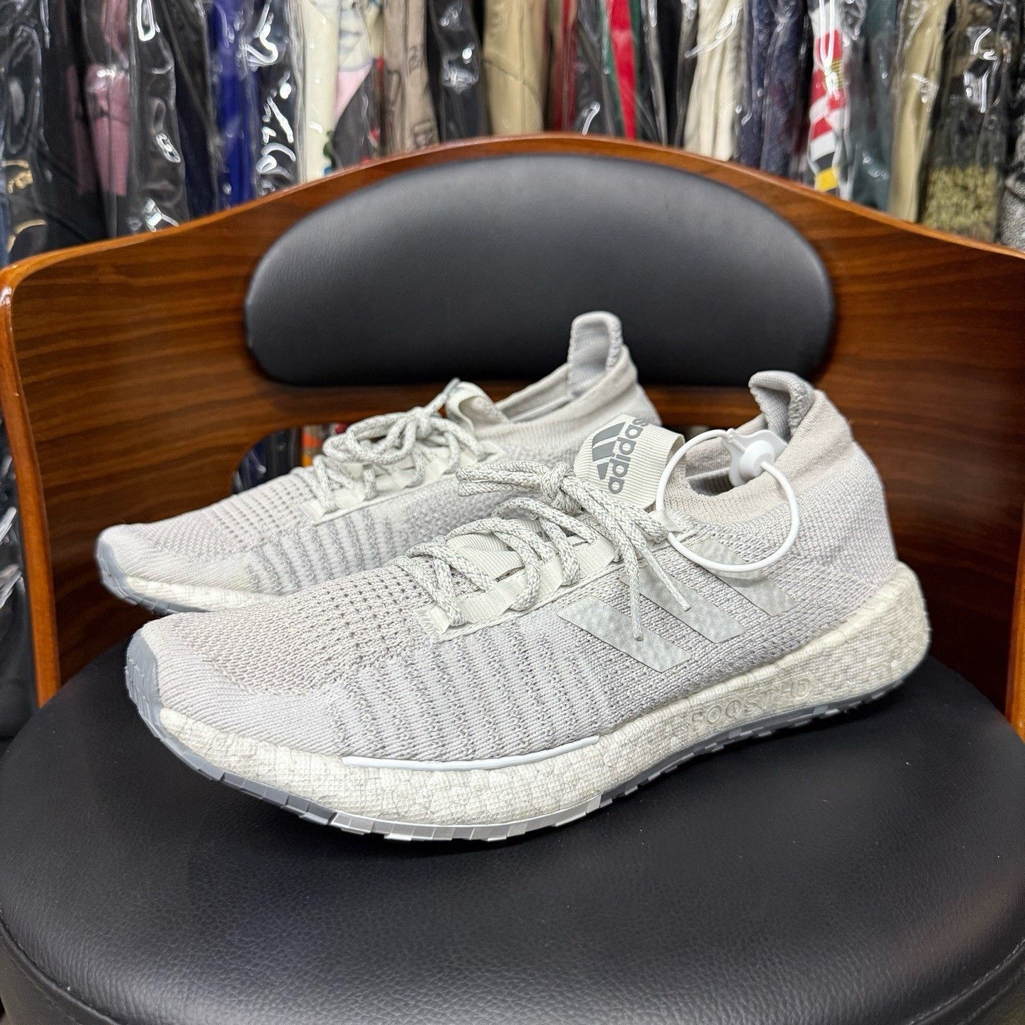 Adidas Adidas Running Gray Lowtop Sneakers 44.5 Men Size US 11 / EU 44 - 1 Thumbnail