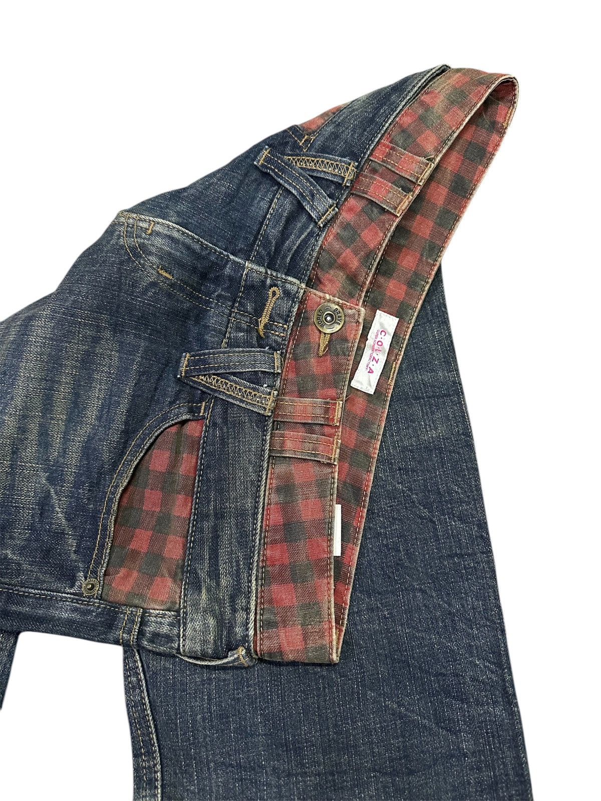 Japanese Brand 💥Double Waist 💥 Denim Brave World Mudwash Crazy Design 💥 Size US 30 / EU 46 - 5 Thumbnail