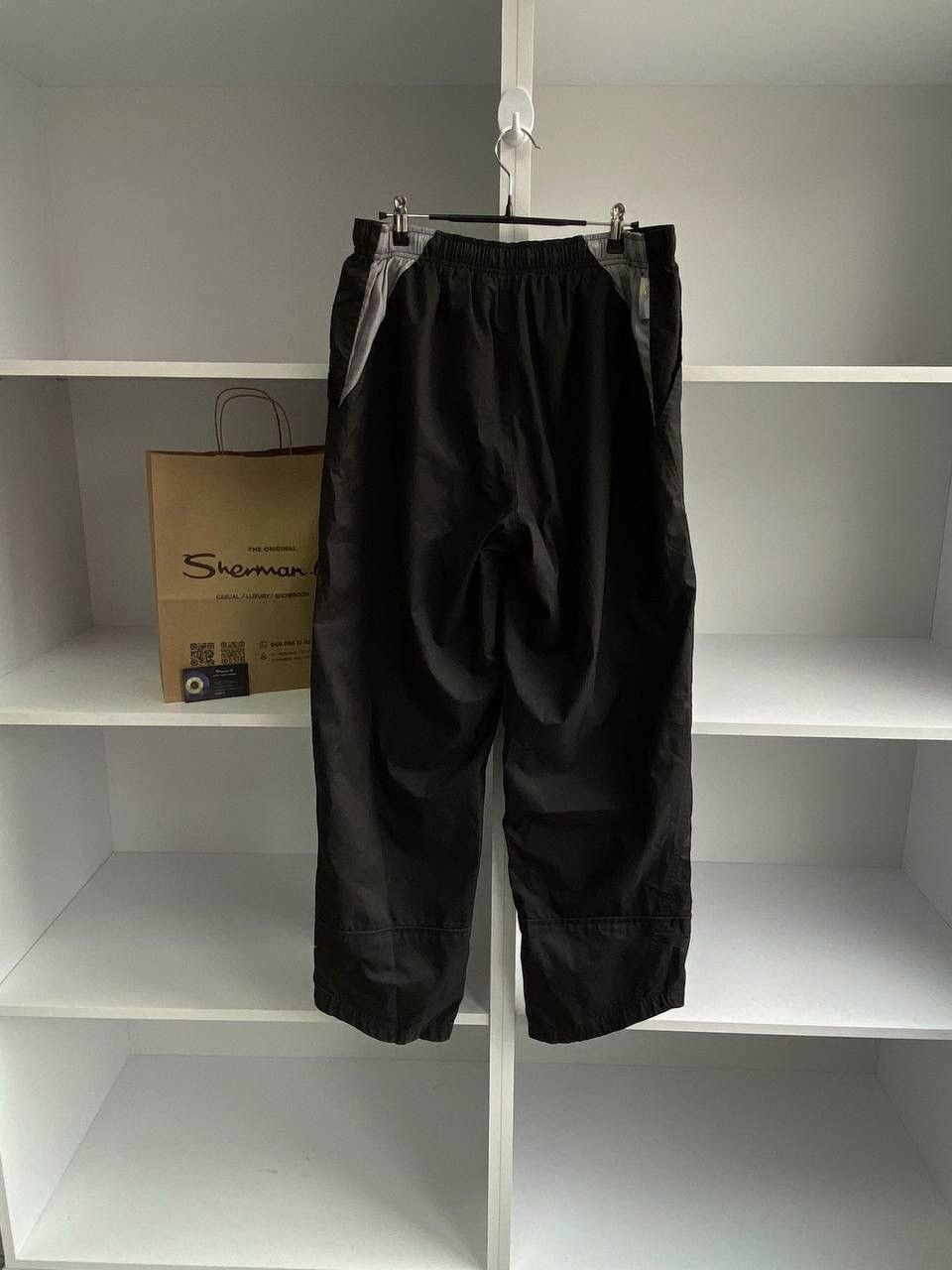 Nike × Vintage Vintage Nike Black Nylon Baggy Drill Pants Size US 34 / EU 50 - 5 Thumbnail