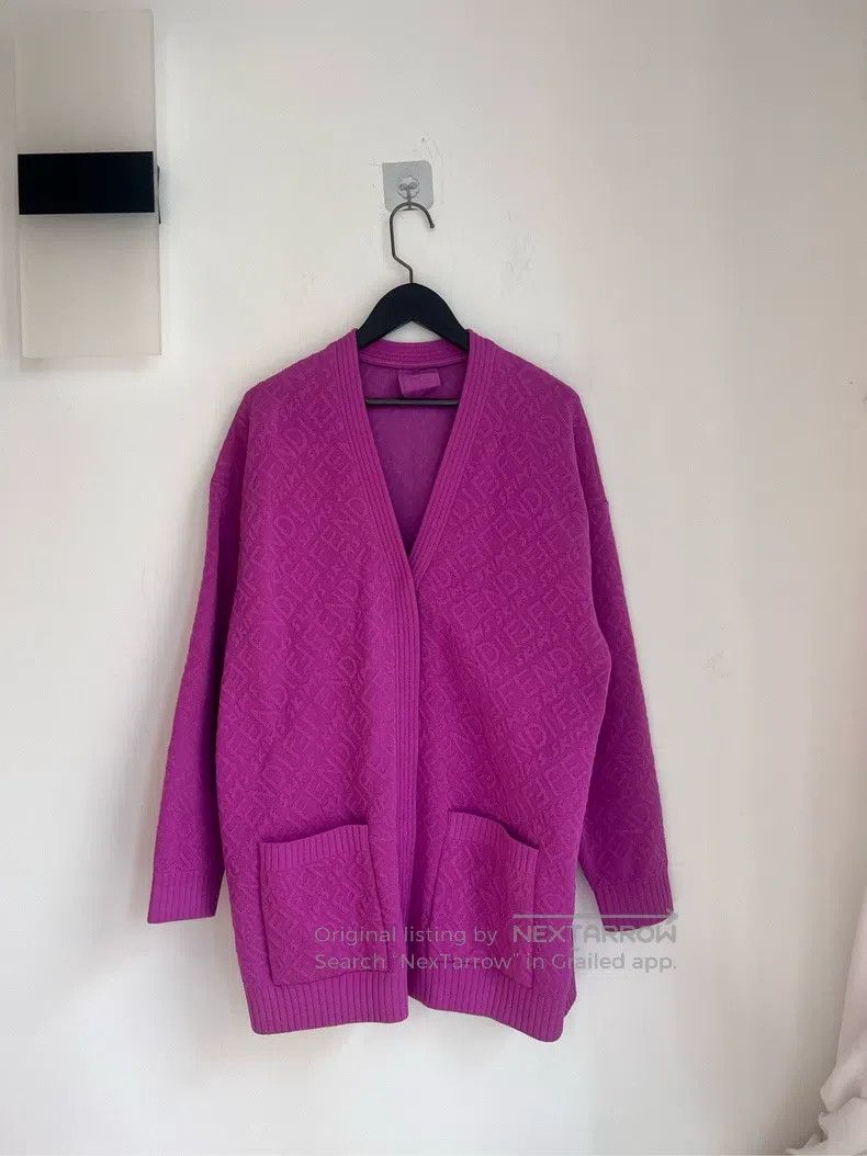 Fendi Fendi Skims Limited Edition Fuchsia Embossed Cardigan Size XS / US 0-2 / IT 36-38 - 1 Thumbnail
