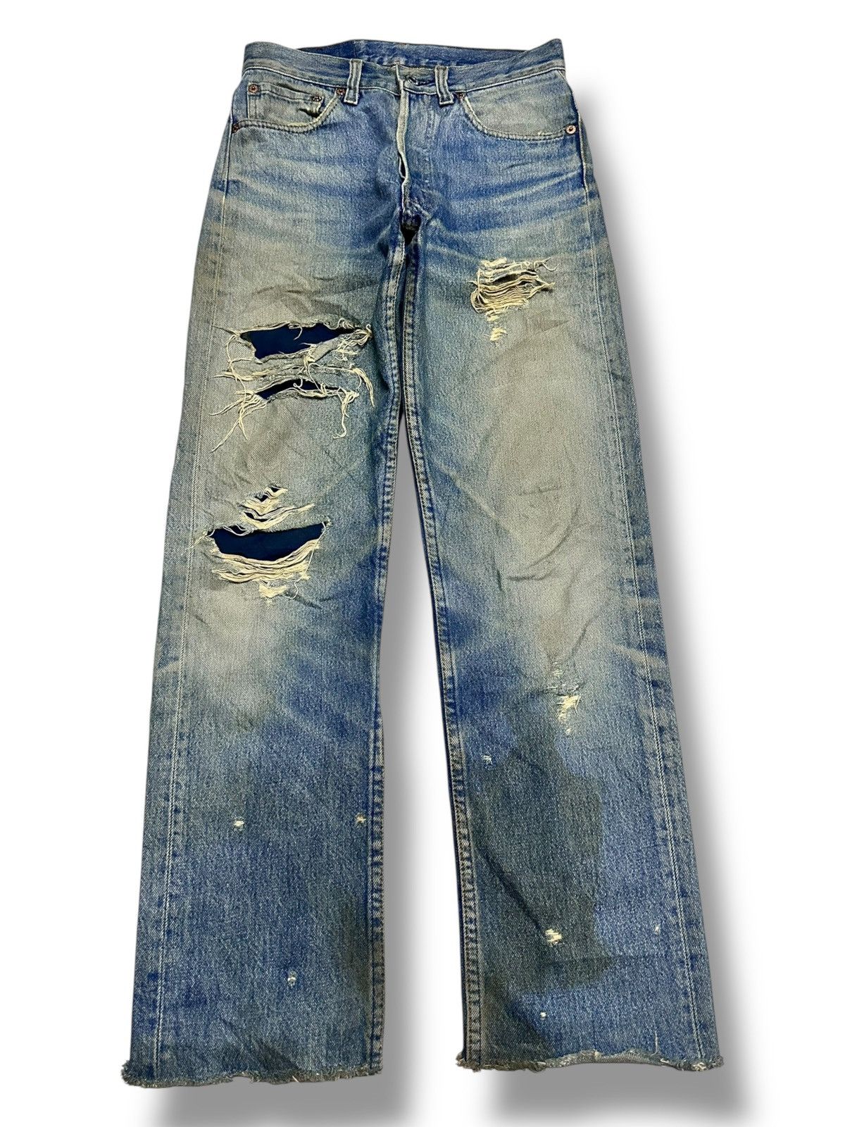 Levi's Levis 501 Vintage Distressed Straight Loose Mudwash Size US 28 / EU 44 - 1 Thumbnail