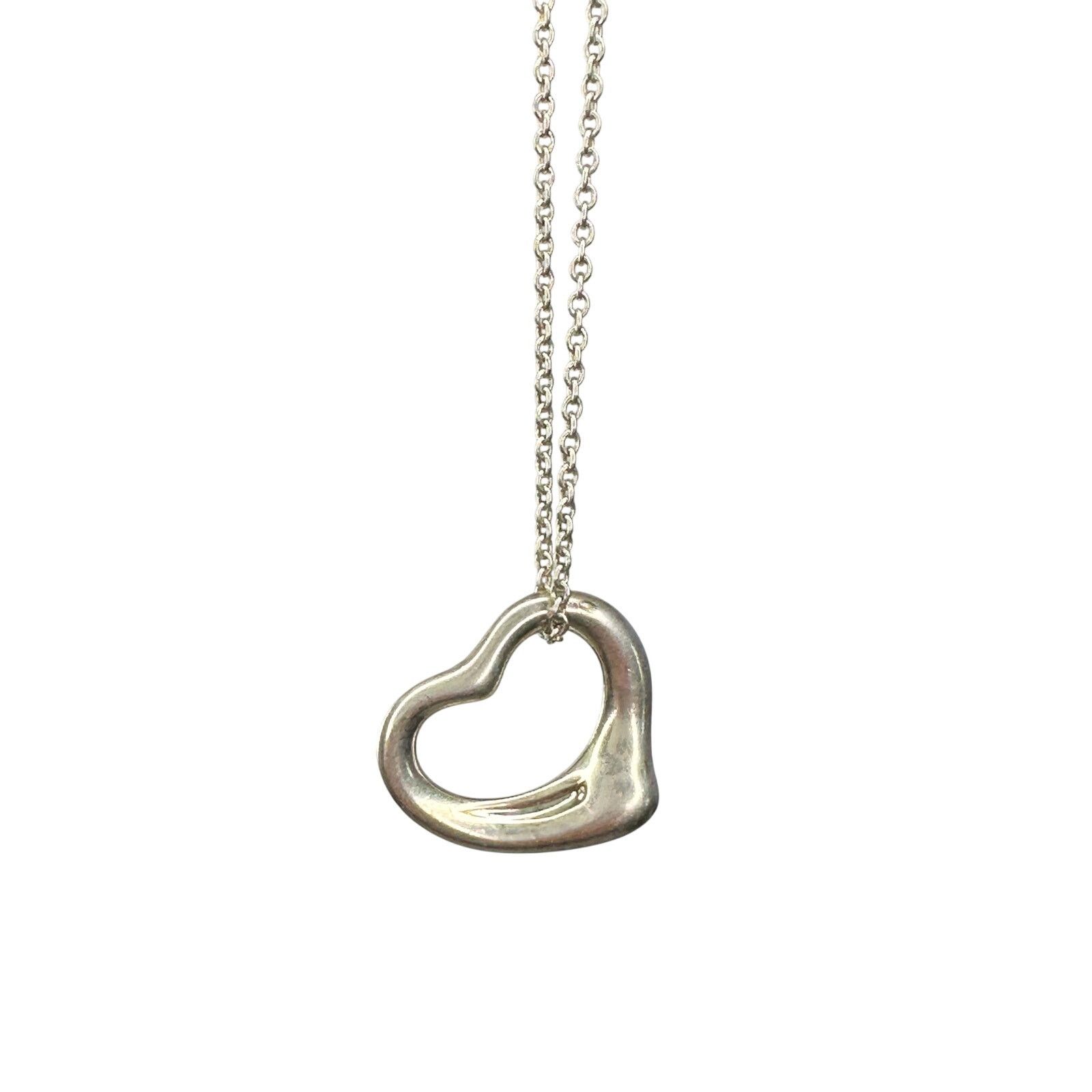 Tiffany & Co. Tiffany & Co. Elsa Peretti Small Open Heart Necklace Size ONE SIZE - 1 Thumbnail