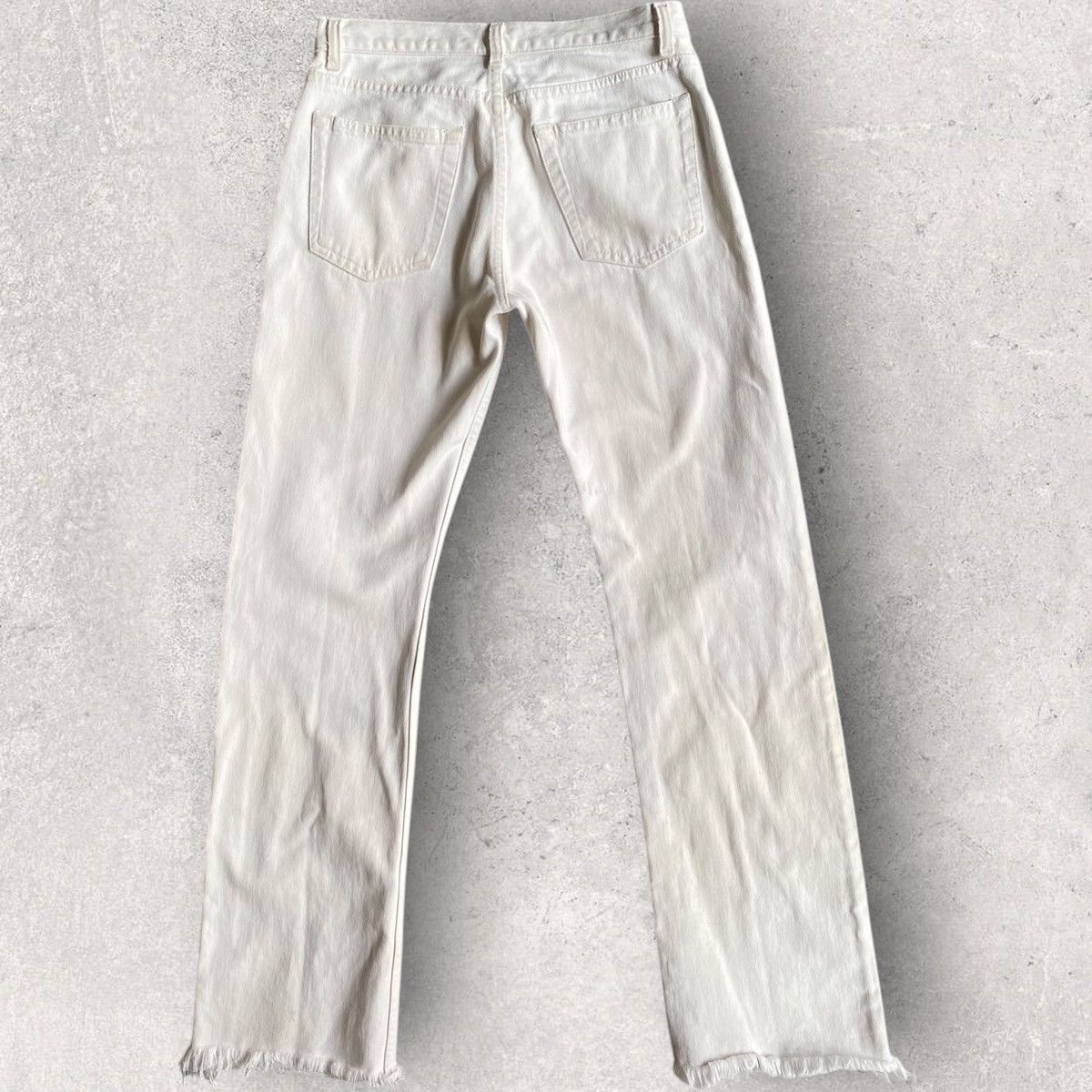 Helmut Lang Archive White Denim Raw Hem Size US 28 / EU 44 - 3 Thumbnail
