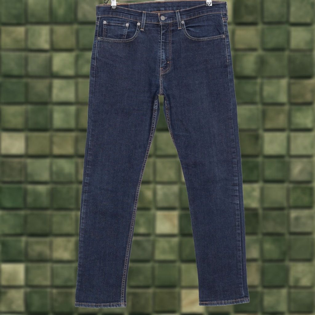 Levi's LEVI’S 502 Jeans Men W33 L32 Stretch Tapered DZ7754 Denim Blue Regular 5-Pocket Rise Mid Waist 33 Size US 33 - 1 Thumbnail