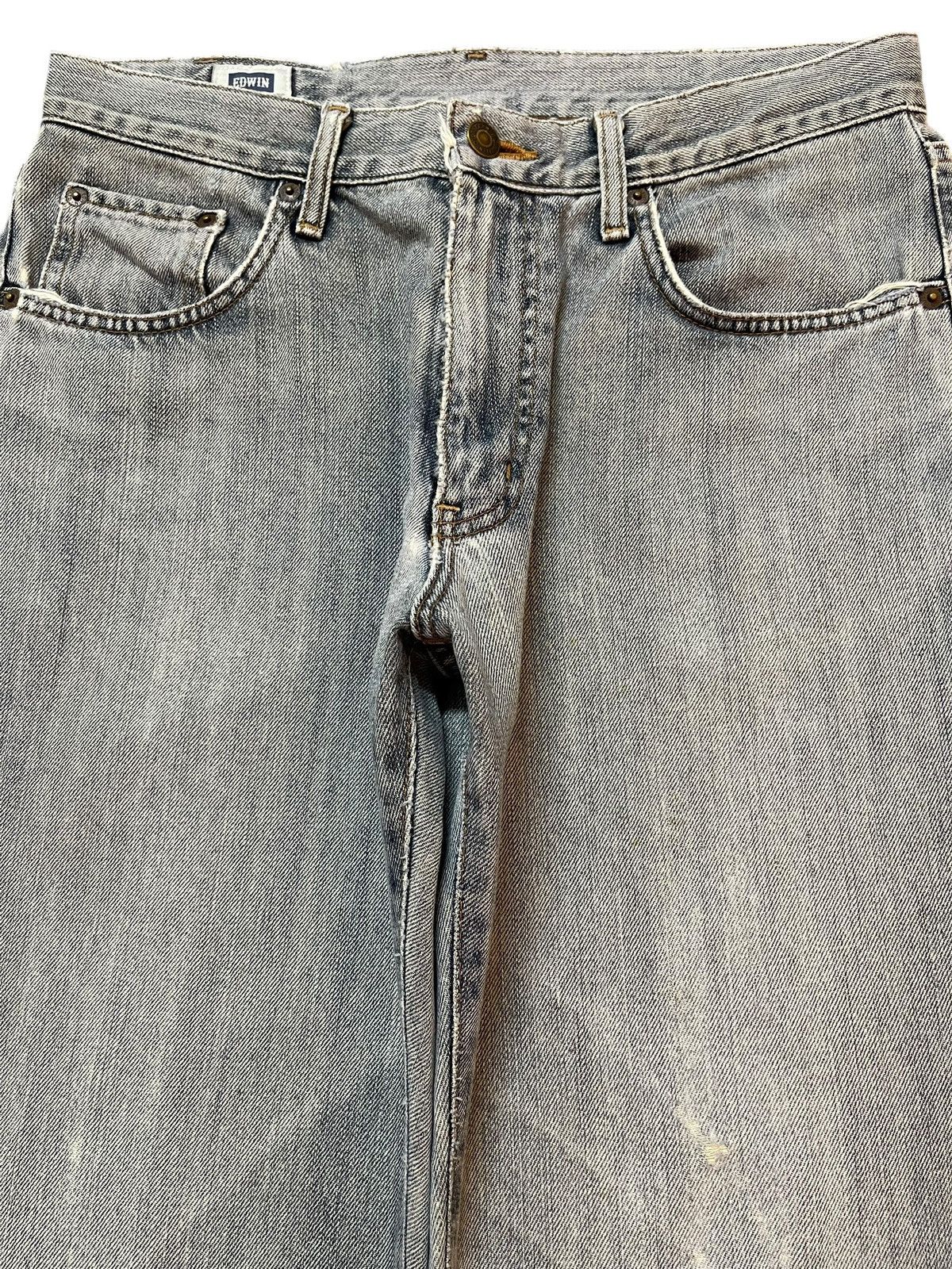 Edwin Vintage Edwin 404 Light Wash Faded Style Baggy Jeans Size US 32 / EU 48 - 3 Thumbnail
