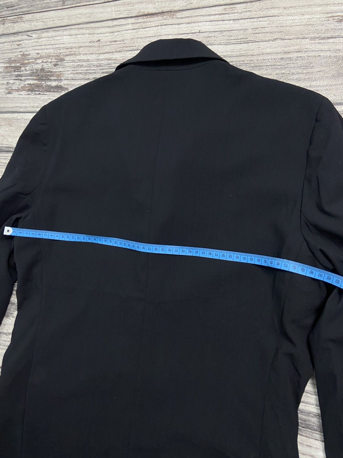 Vintage × Y's × Yohji Yamamoto Vintage 90s Workshop By Yohji Yamamoto Light Blazer Black Size 40L - 12 Thumbnail