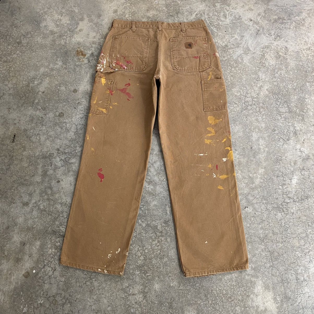 Carhartt Vintage Carhartt Tan Splatter Painter Workwear Pants Size US 33 - 12 Thumbnail