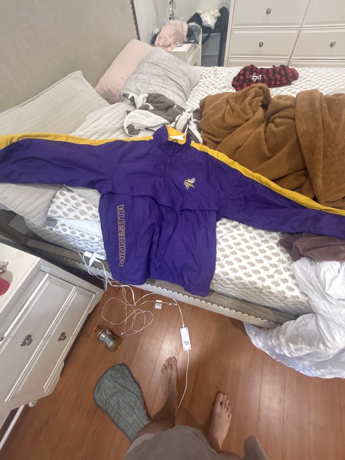 Logo Athletic Vintage Minnesota Vikings windbreaker Size US M / EU 48-50 / 2 - 5 Thumbnail