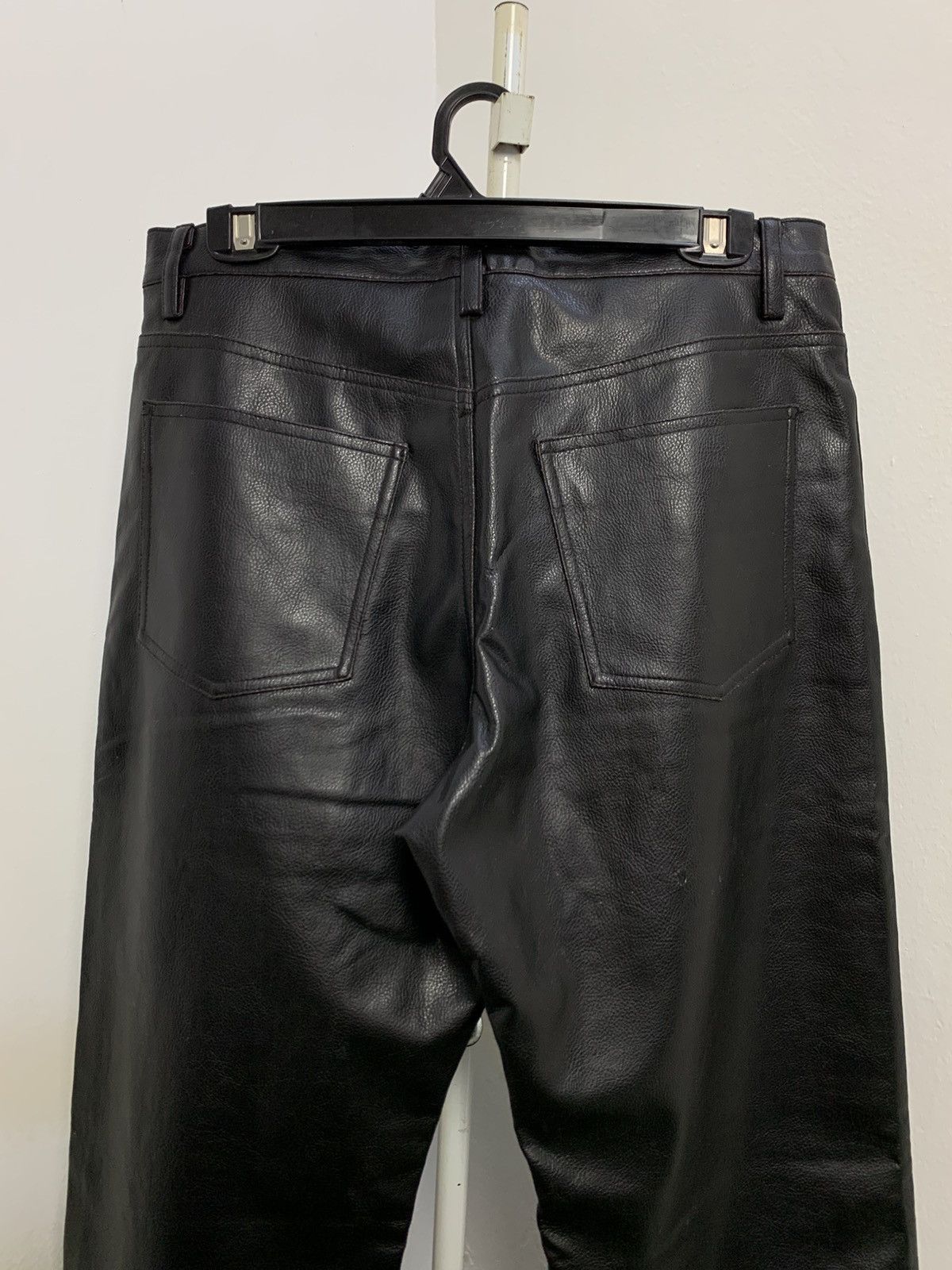 If Six Was Nine × Japanese Brand × Vintage Crazy vintage Root Three leather pant Size US 31 - 9 Thumbnail