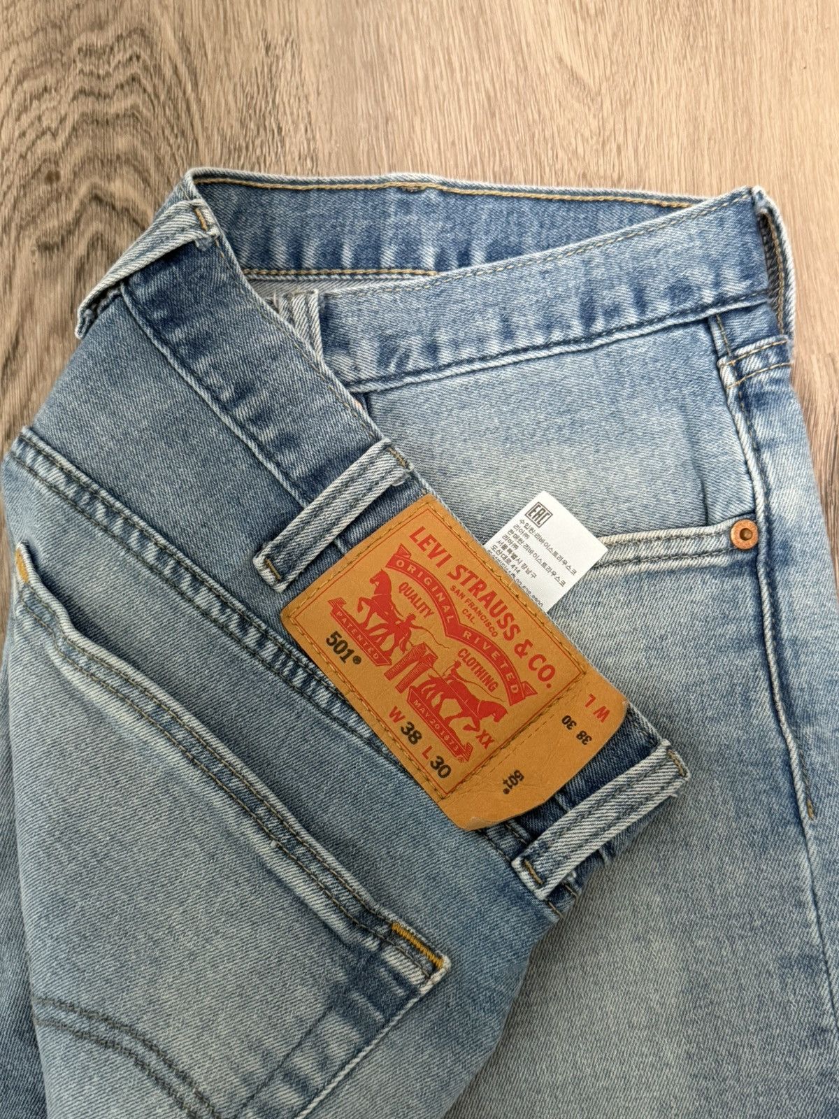 Levi's 501s Light washed Jeans Size US 38 / EU 54 - 1 Thumbnail