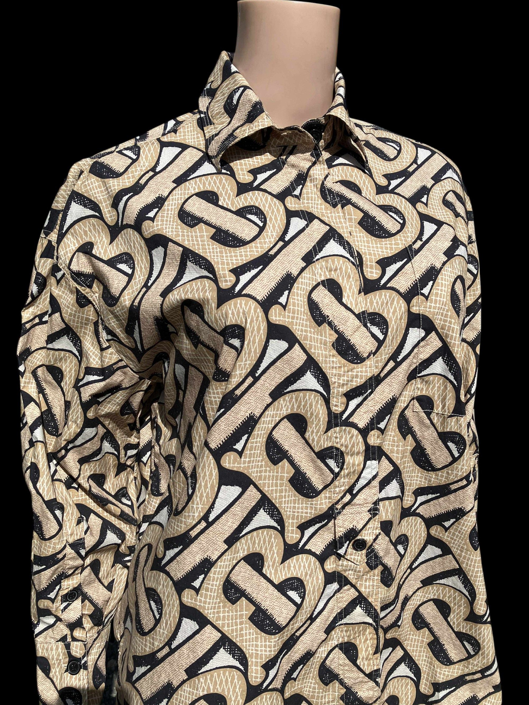 Burberry Burberry London Monogram Long Sleeve Shirt Button-Up Cotton Size XS / US 0-2 / IT 36-38 - 1 Thumbnail