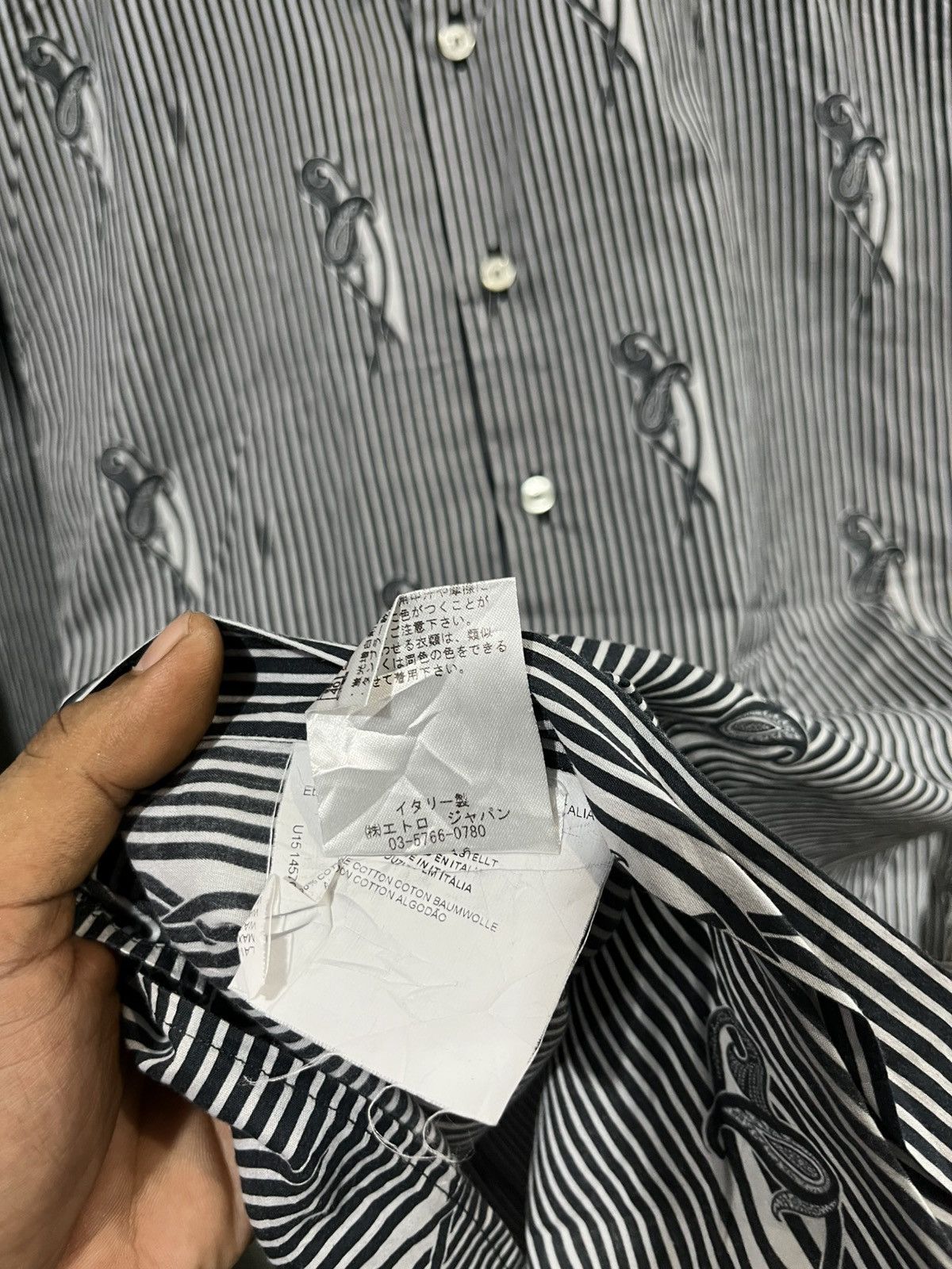 Etro Etro striped paisley shirt /kapital/cdg/visvim/undercover/ Size US S / EU 44-46 / 1 - 8 Thumbnail
