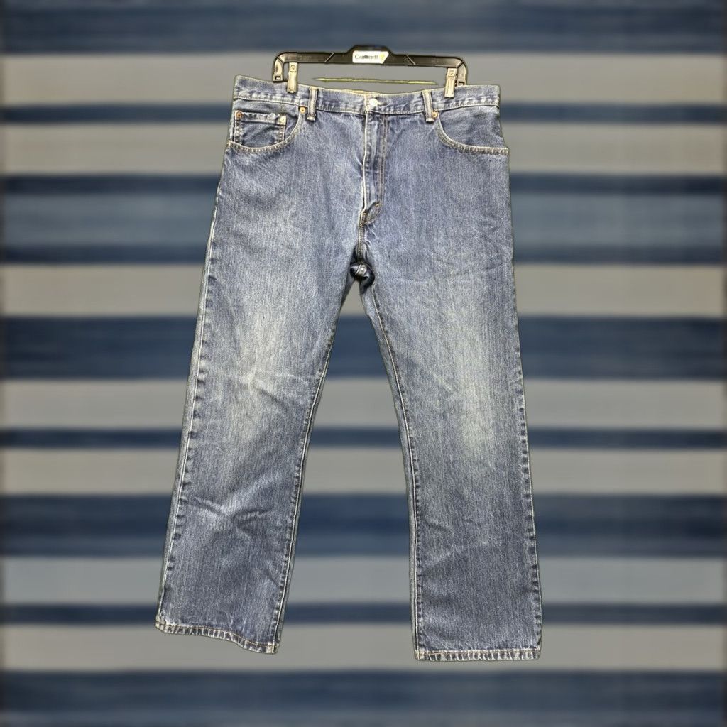 Levi's Levi's 517 Jeans Mens 38x30 Bootcut Dark Wash Denim Regular 5-Pocket Westernwear City Cowboy Y2K Logo 90s USA Baggy Jeans Mens Size US 38 / EU 54 - 1 Thumbnail