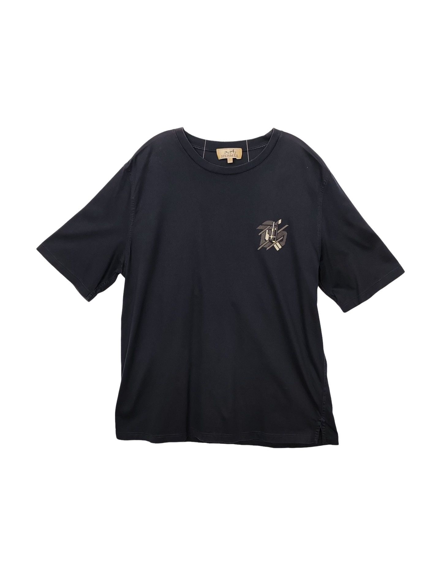 Hermes Hermès Leather Detail T-Shirt Size L Size US L / EU 52-54 / 3 - 1 Thumbnail